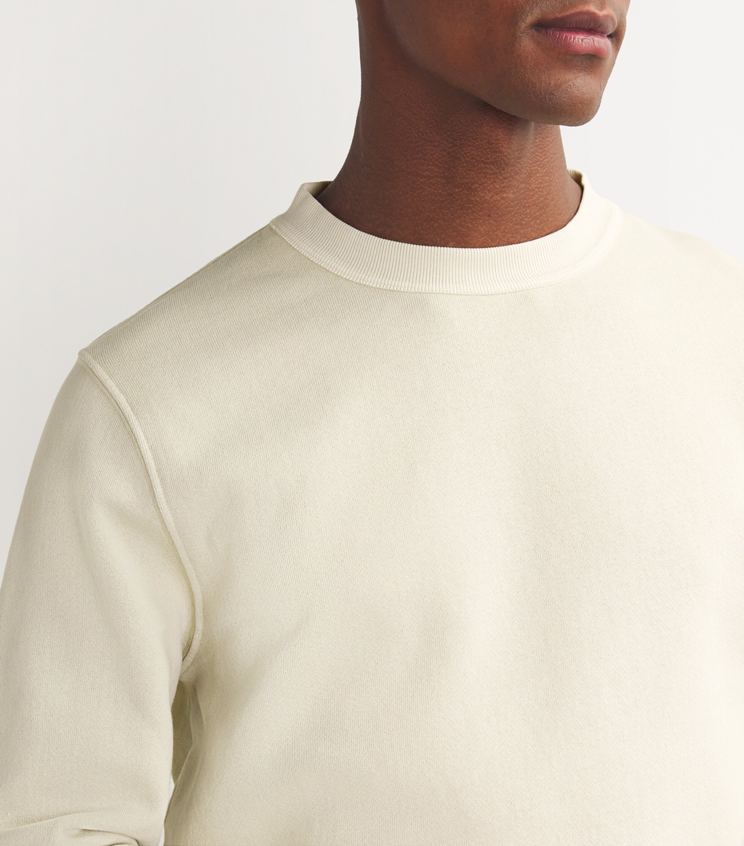 Citizens of Humanity Mens Cotton-Blend Vintage Sweatshirt Abalone (lt Khaki) Image 6