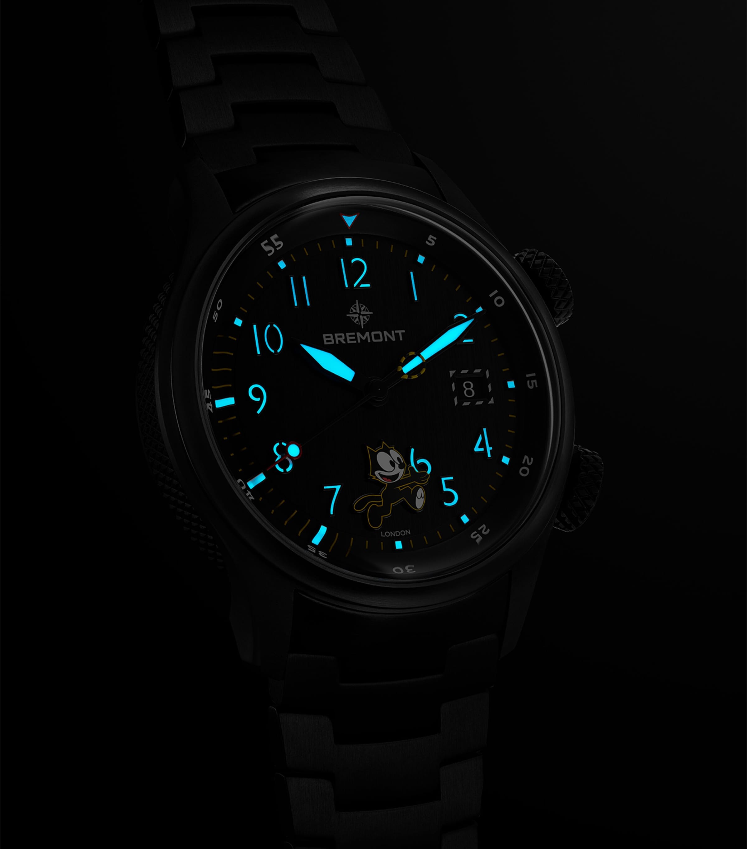 Bremont x Felix The Cat Titanium Altitude MB Meteor Pilot's Watch 42mm Black Image 5
