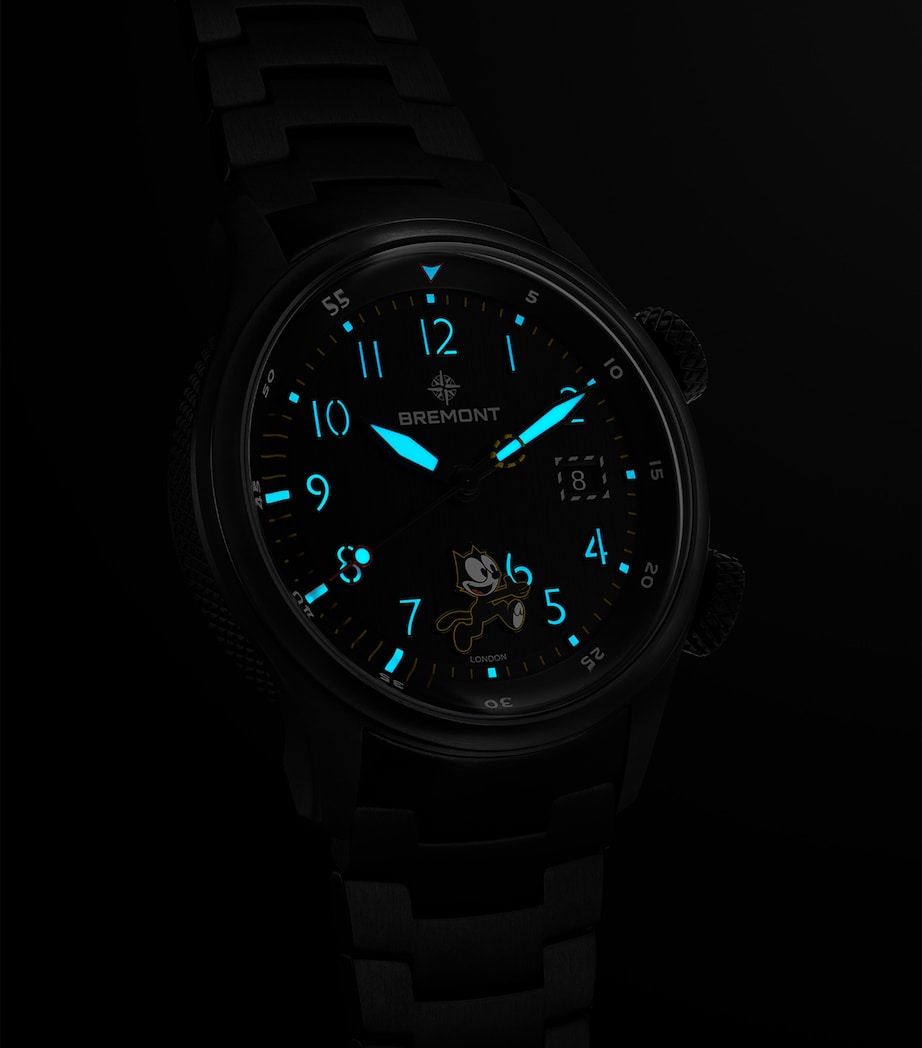 Bremont x Felix The Cat Titanium Altitude MB Meteor Pilot's Watch 42mm Black Image 5