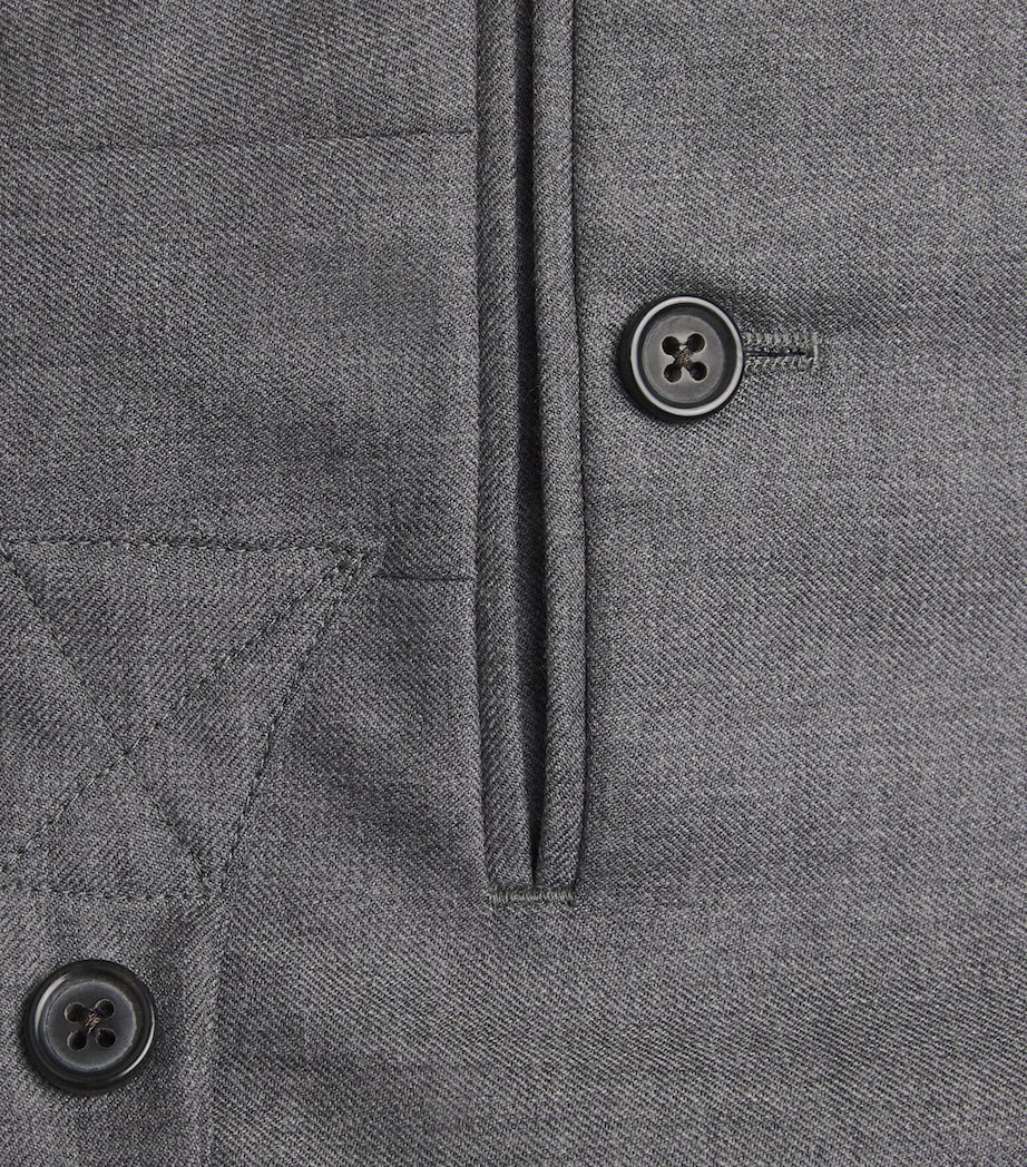 Wool Tailored Trousers MED GREY Image 5