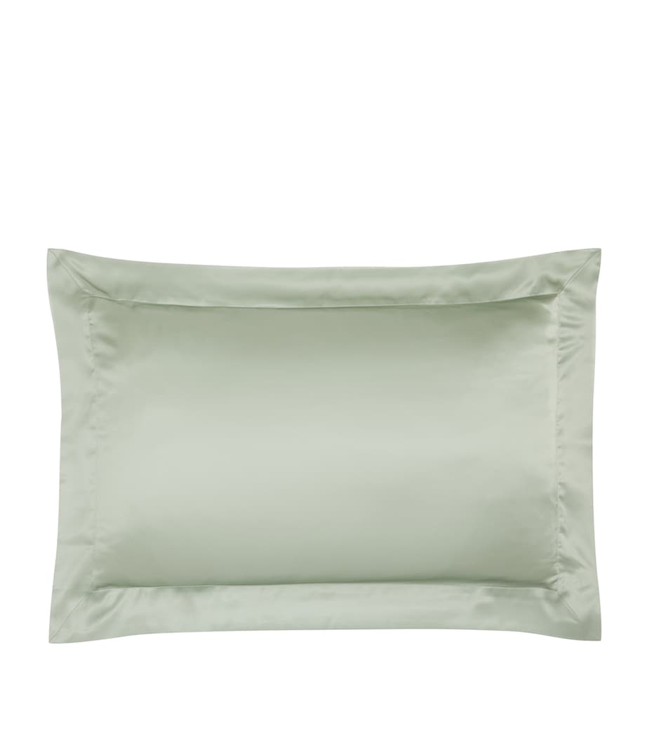 Gingerlily Silk Oxford Pillowcase (50cm x 75cm) Sage Image 1