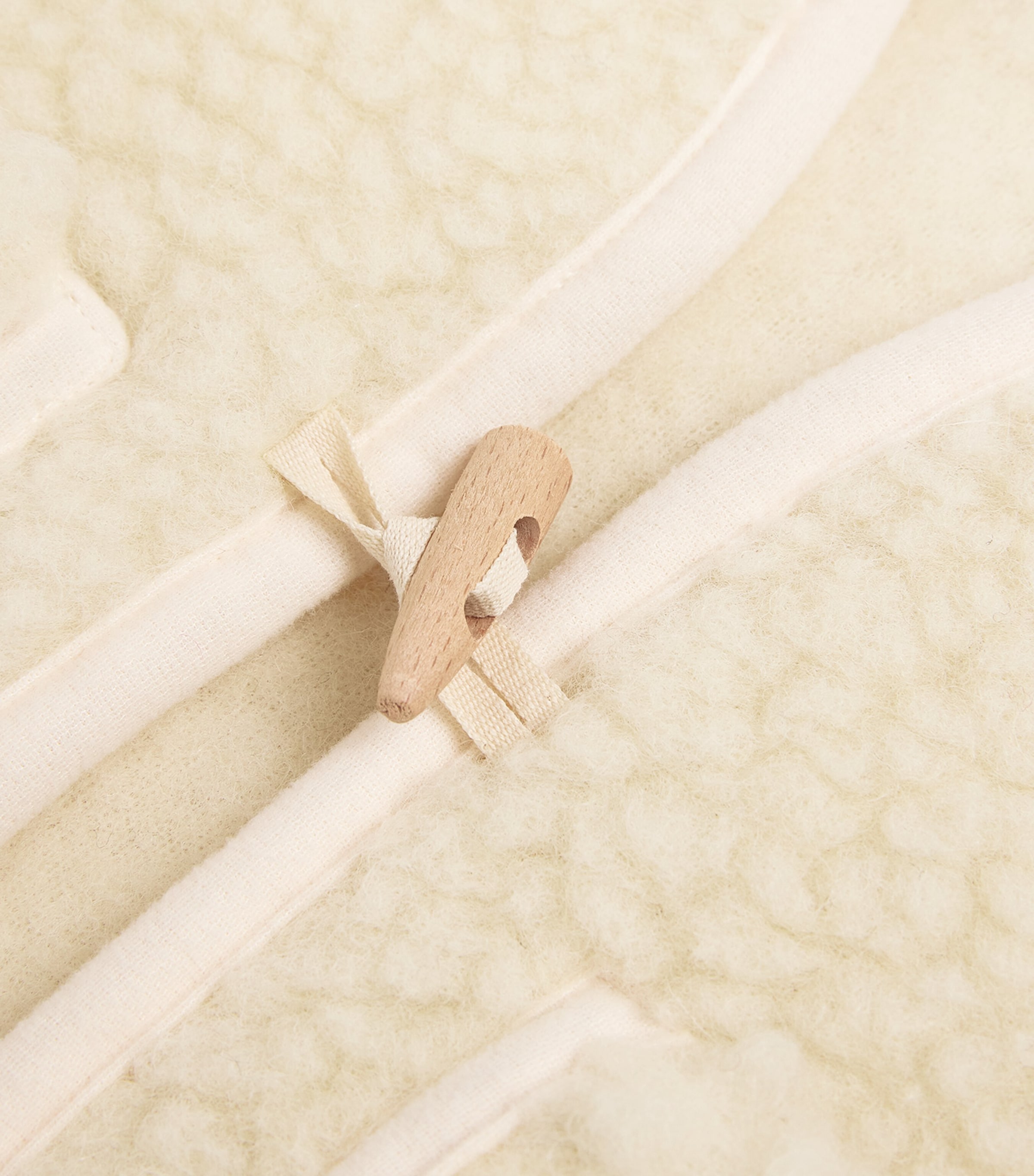 Binibamba Merino Wool Gilet (2-4 Years) Milk Image 3
