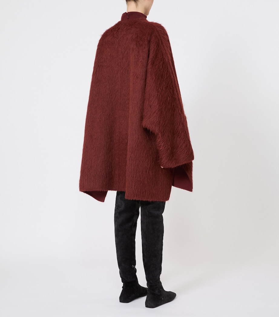 Max Mara Womens Virgin Wool-Alpaca Coat Rust Image 4