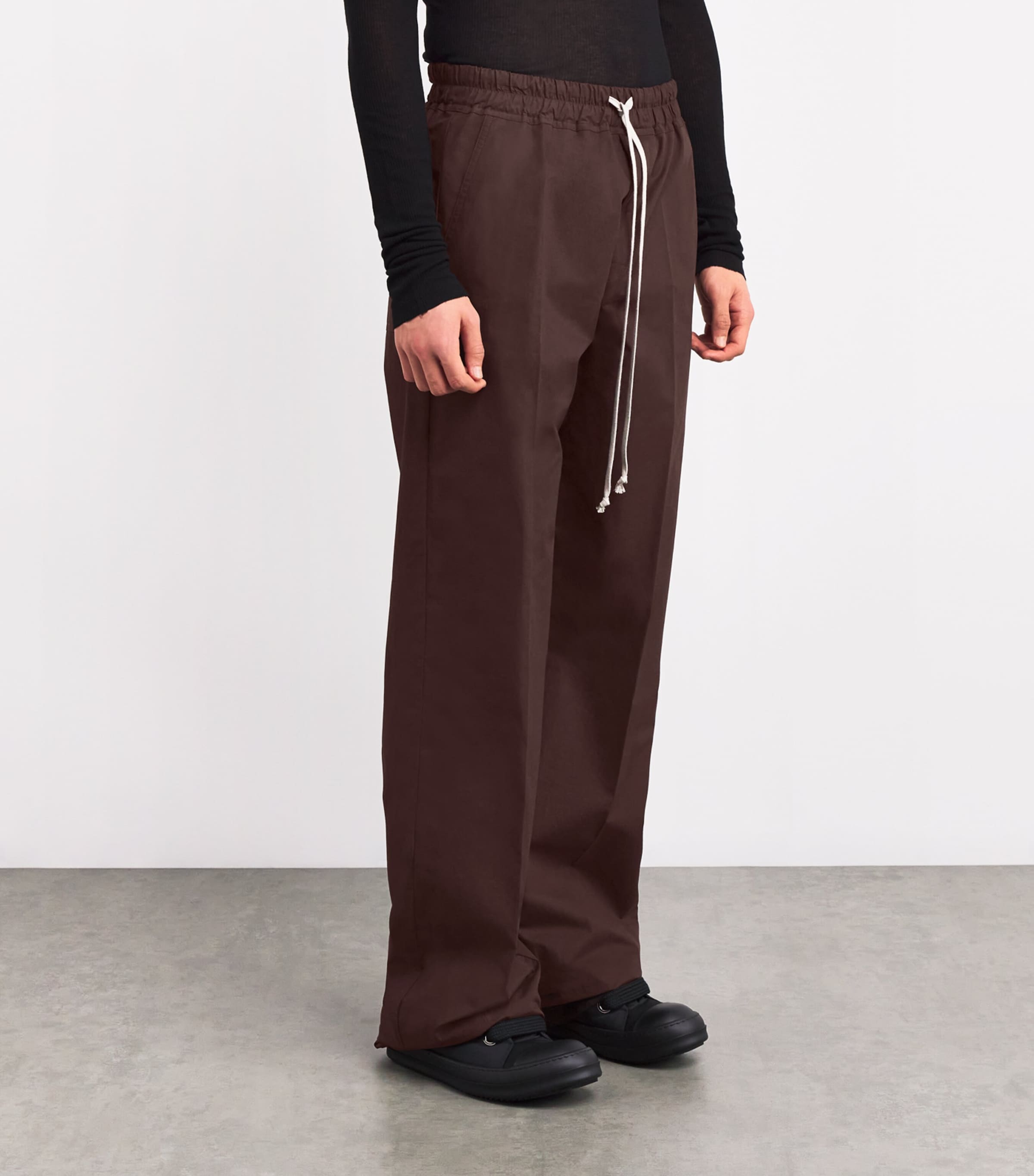 Rick Owens Mens Cotton Wide-Leg Sweatpants Image 3