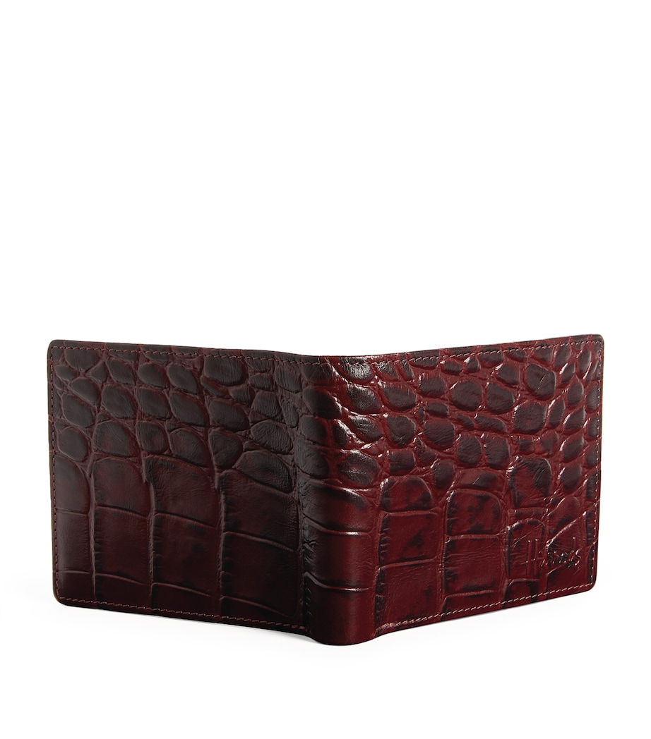 Croc-Embossed Leather Wembley Wallet MULTI Image 2