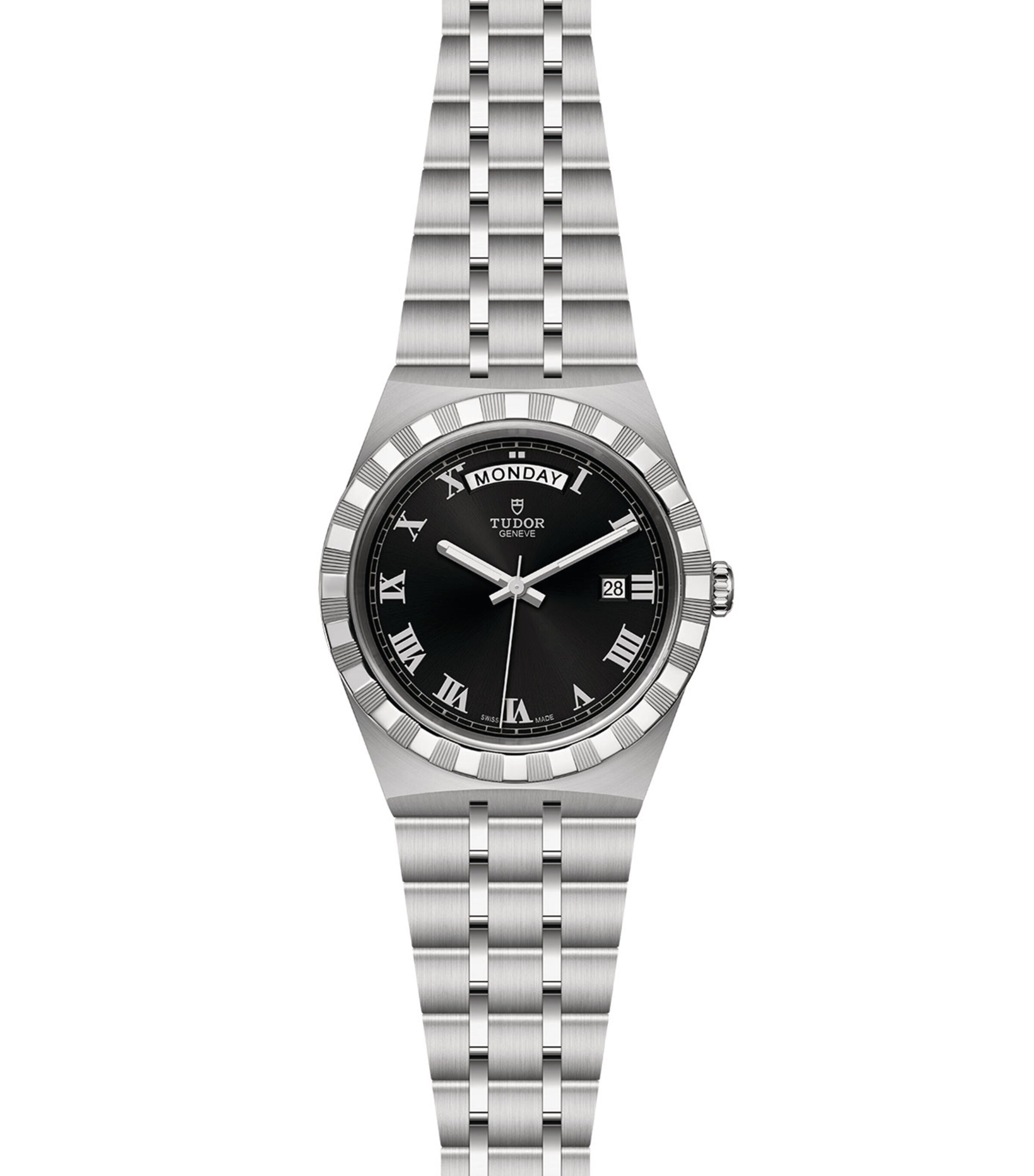TUDOR Royal Day + Date Stainless Steel Watch 41mm Black Image 5