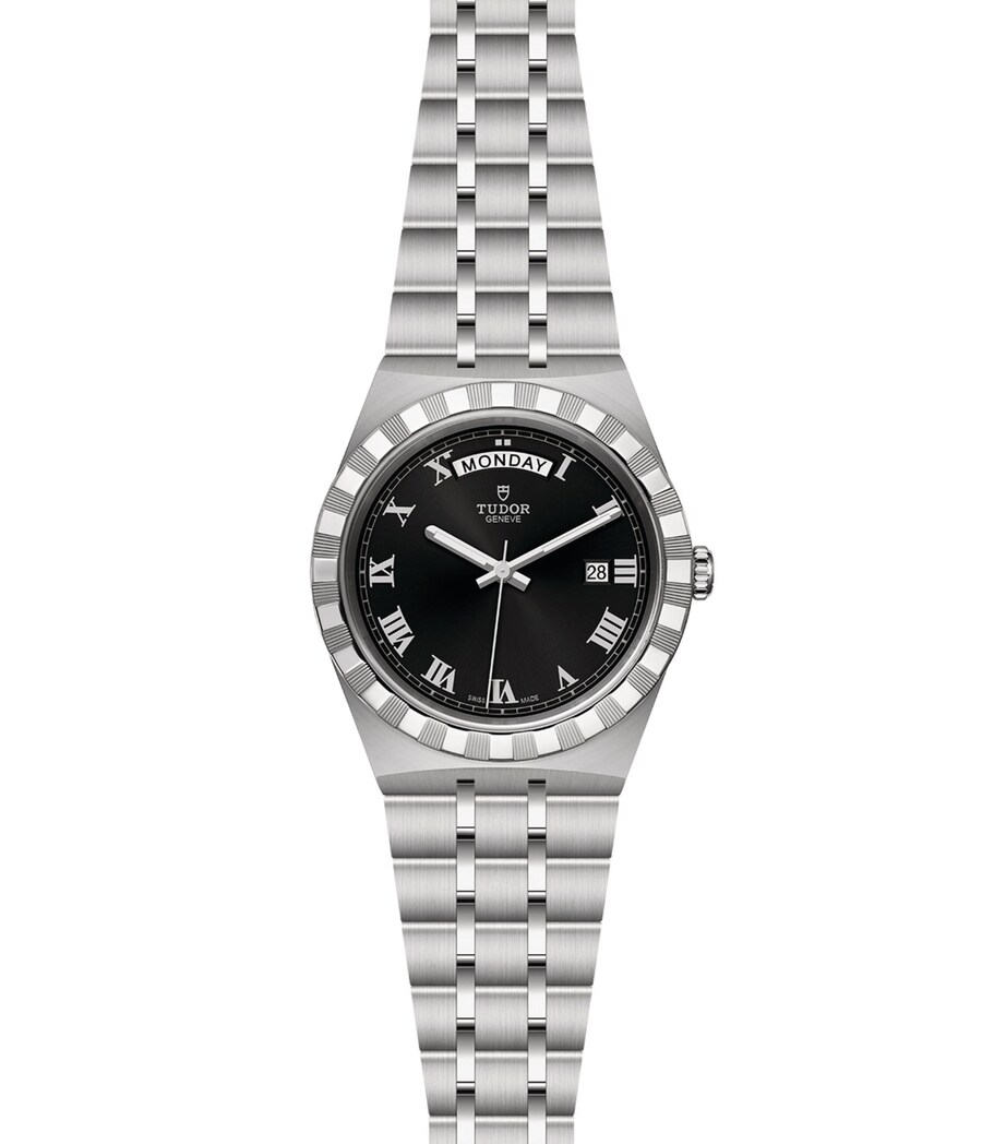 TUDOR Royal Day + Date Stainless Steel Watch 41mm Black Image 5