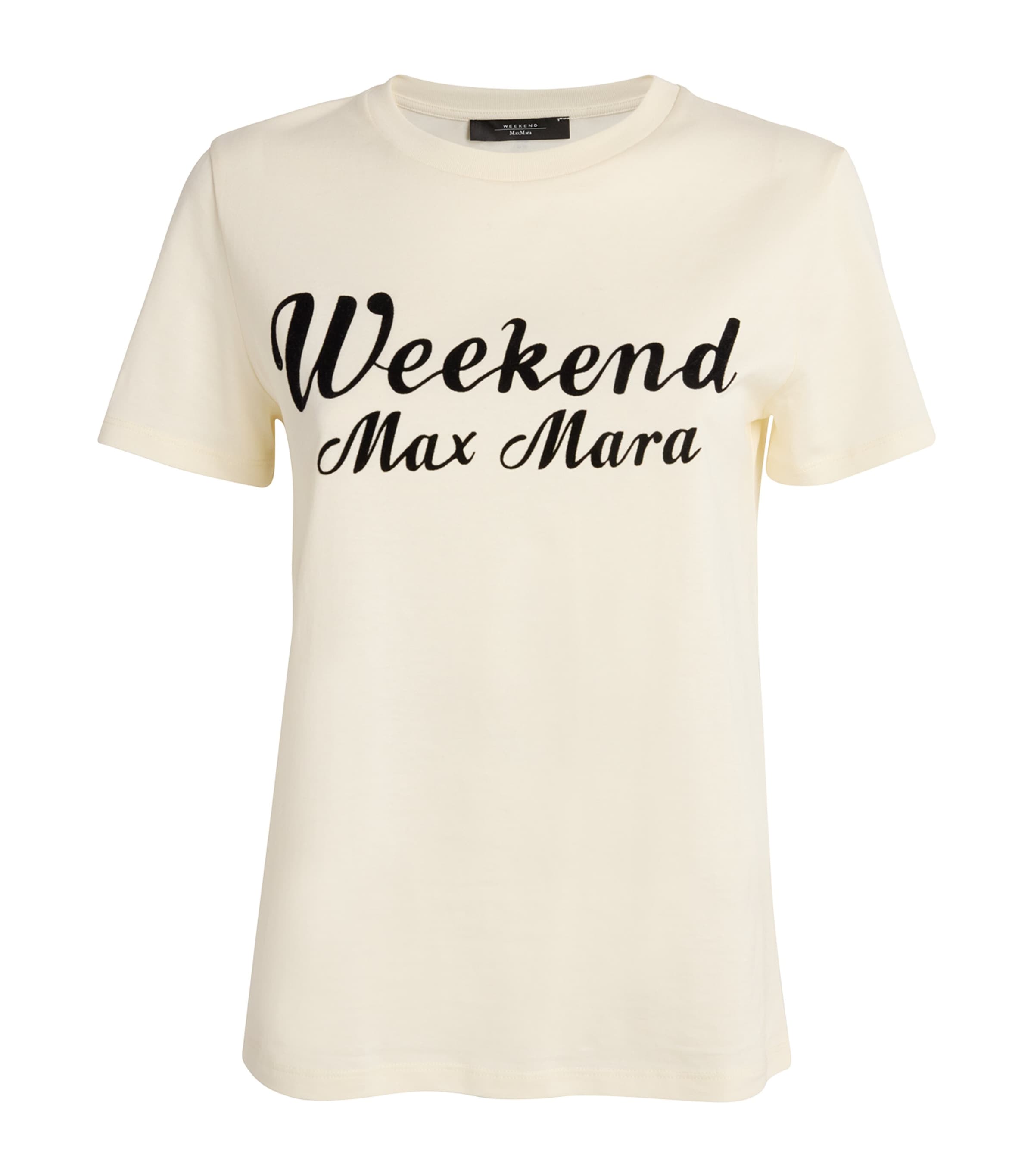 Shop Weekend Max Mara Cotton Logo T-shirt In White