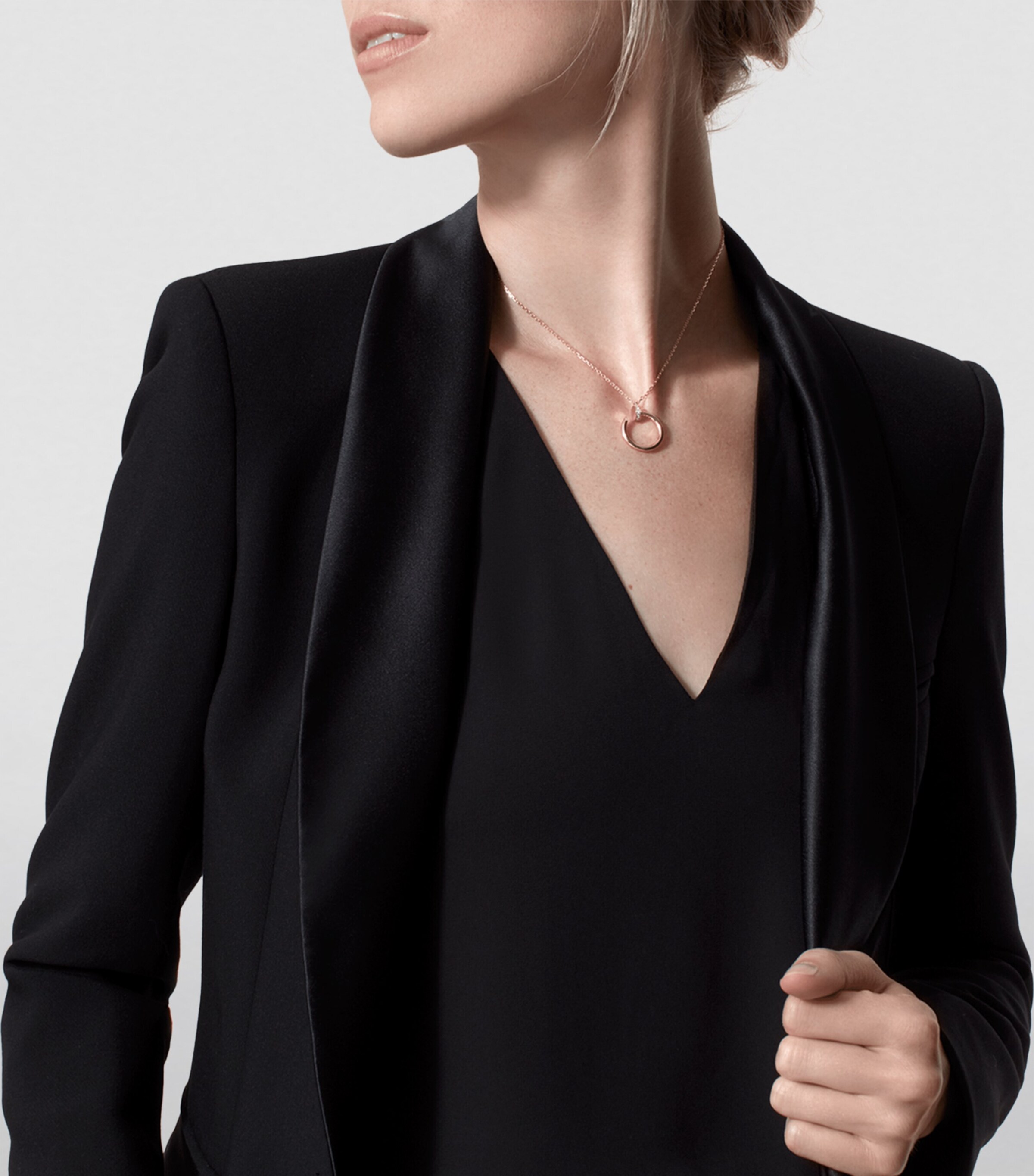 Rose Gold and Diamond Juste un Clou Necklace ROSE GOLD Image 7