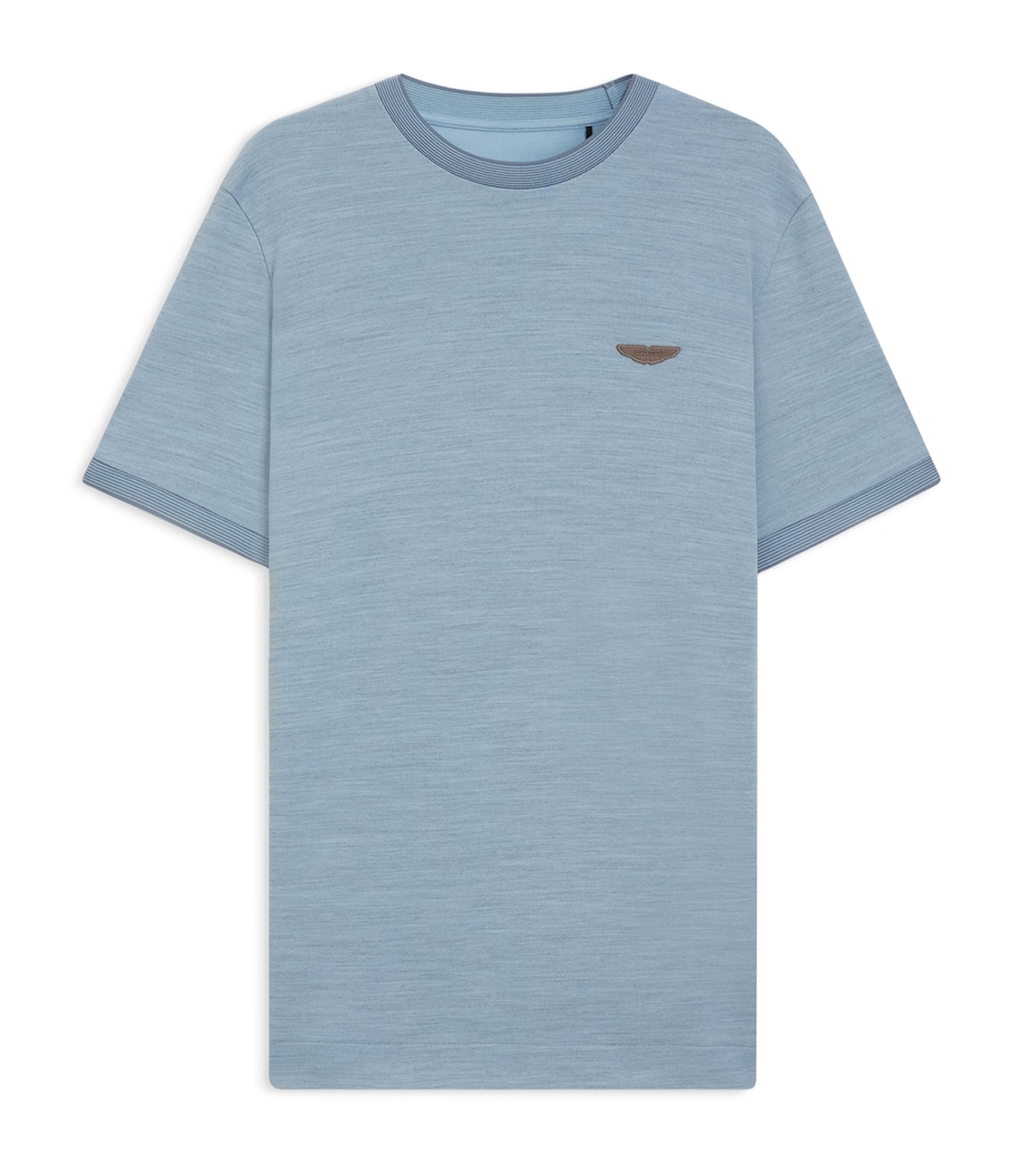 BOSS Mens x Aston Martin Cotton-Wool T-Shirt Image 1