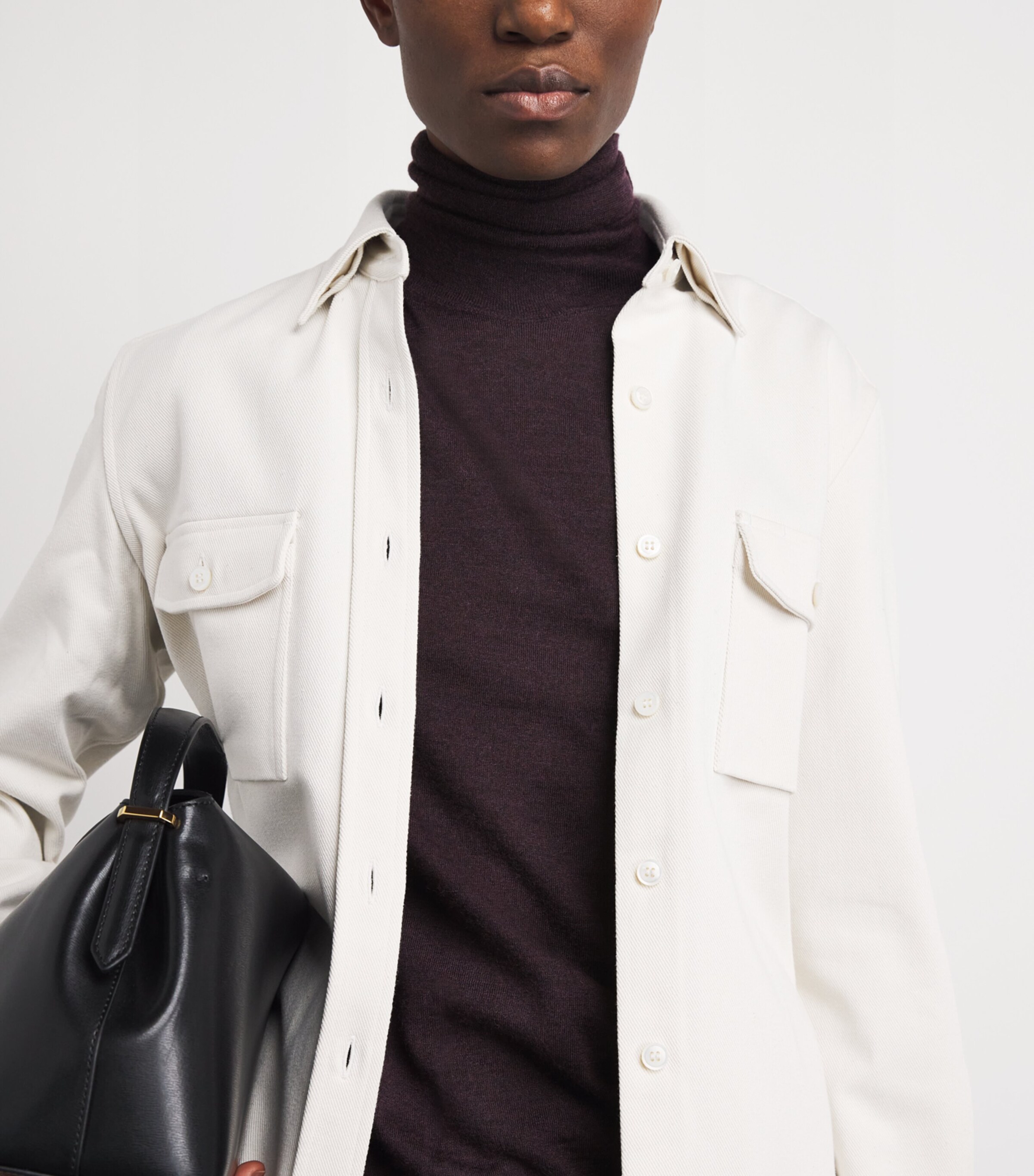 Brioni Womens Cashmere-Silk Rollneck Sweater Image 3
