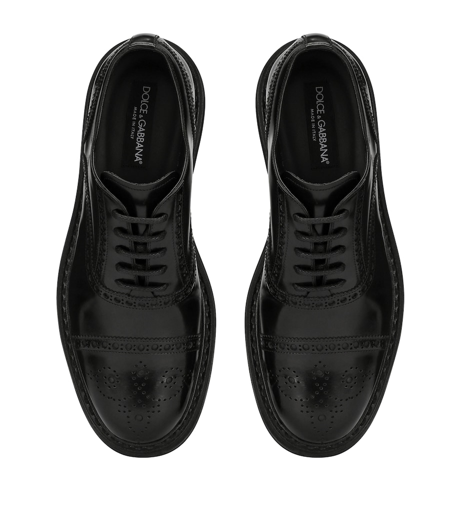 Calfskin Derby Shoes 80999-BLACK Image 2