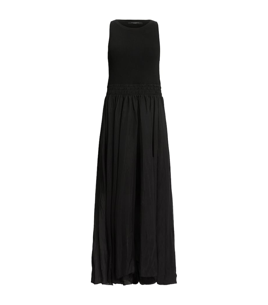 AllSaints Womens Zenia Maxi Dress Black Image 1