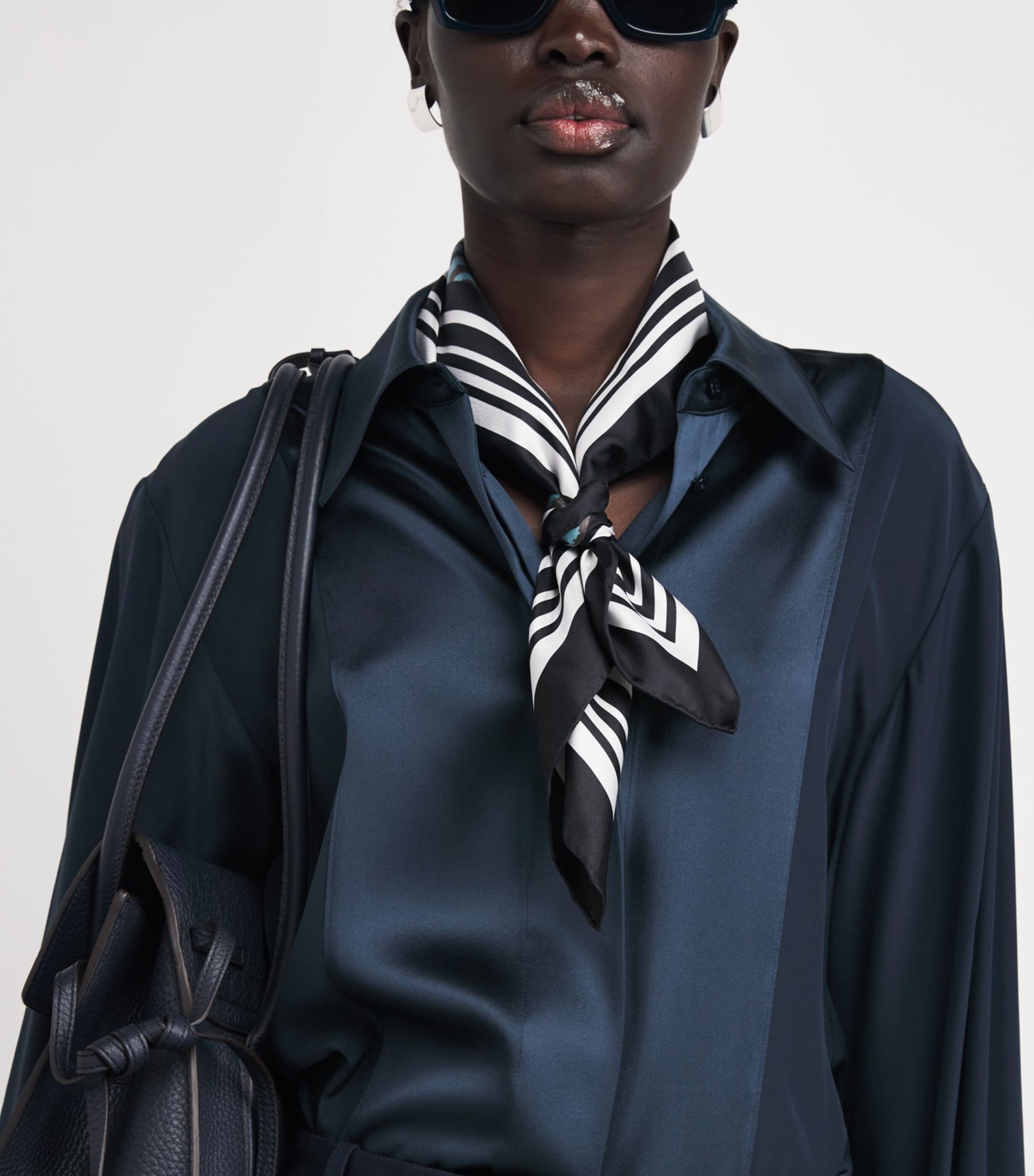 Silk Childs Blouse INDIGO Image 6