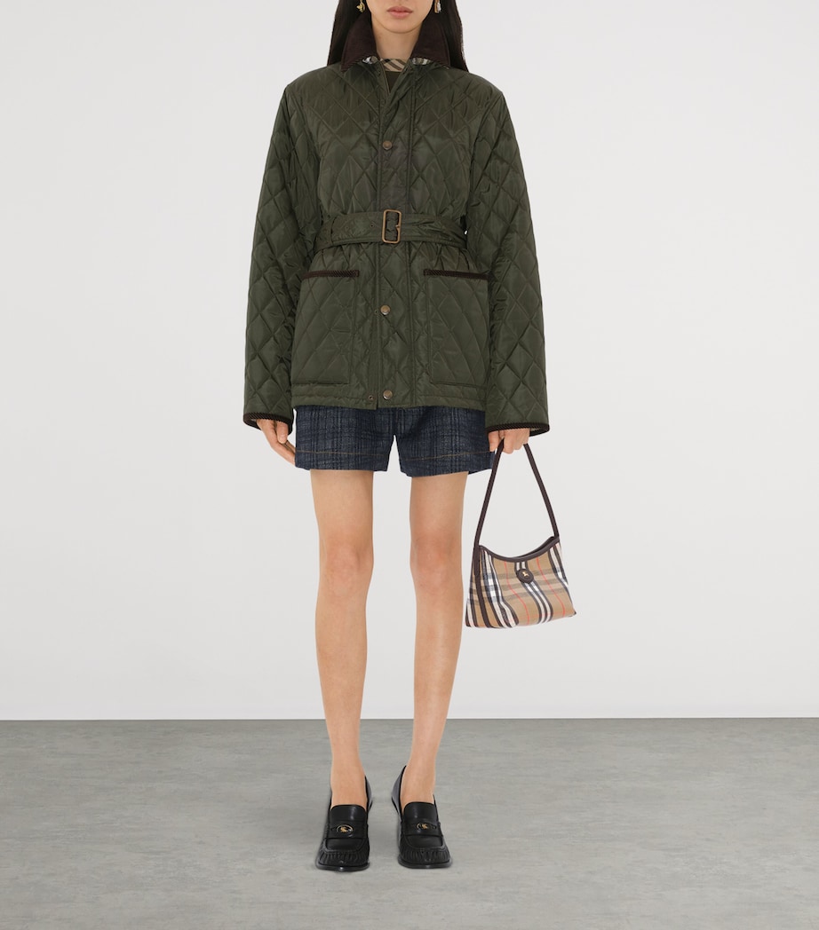 Mini Check Shoulder Bag SAND Image 3