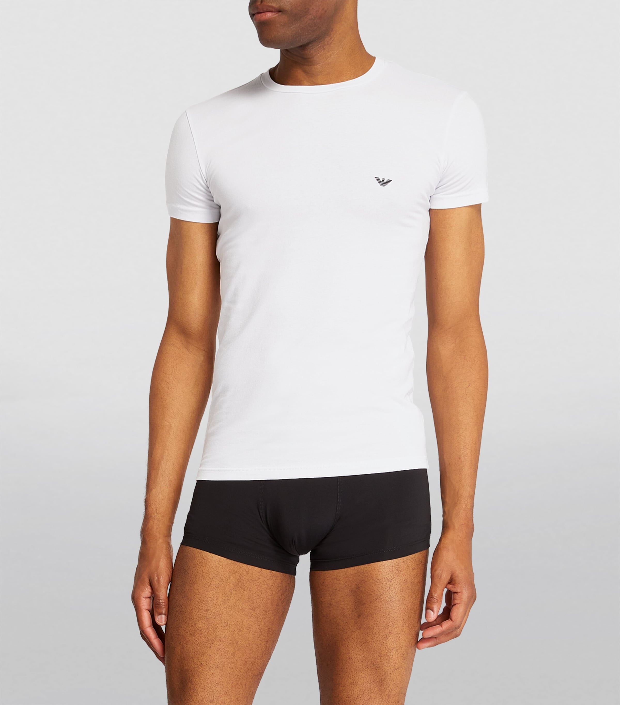 Stretch Cotton Eagle T-Shirt 00010 WHITE Image 2