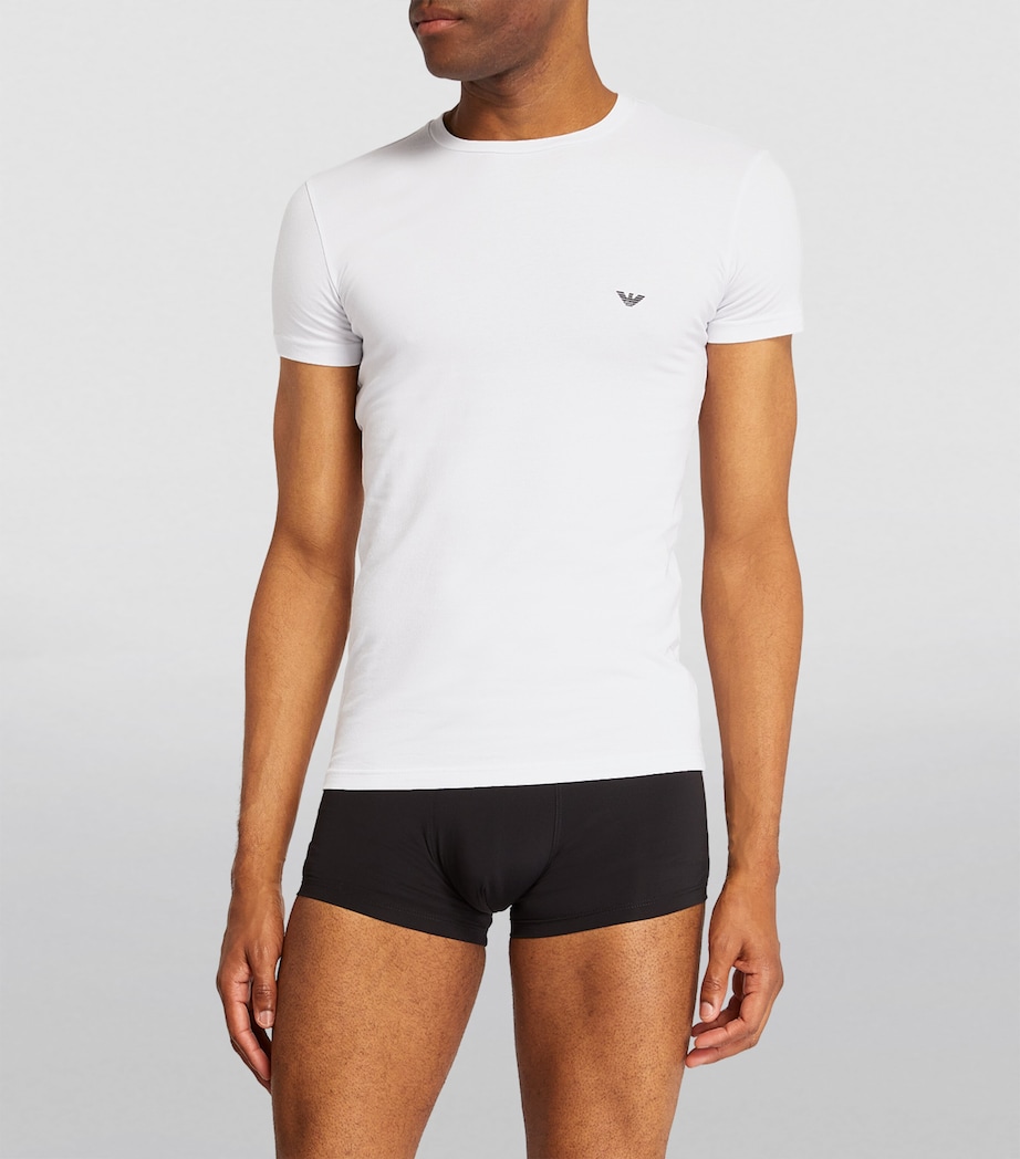 Stretch Cotton Eagle T-Shirt 00010 WHITE Image 2