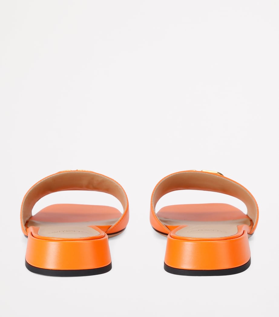 Leather VLOGO Slides 20 ORANGE Image 2