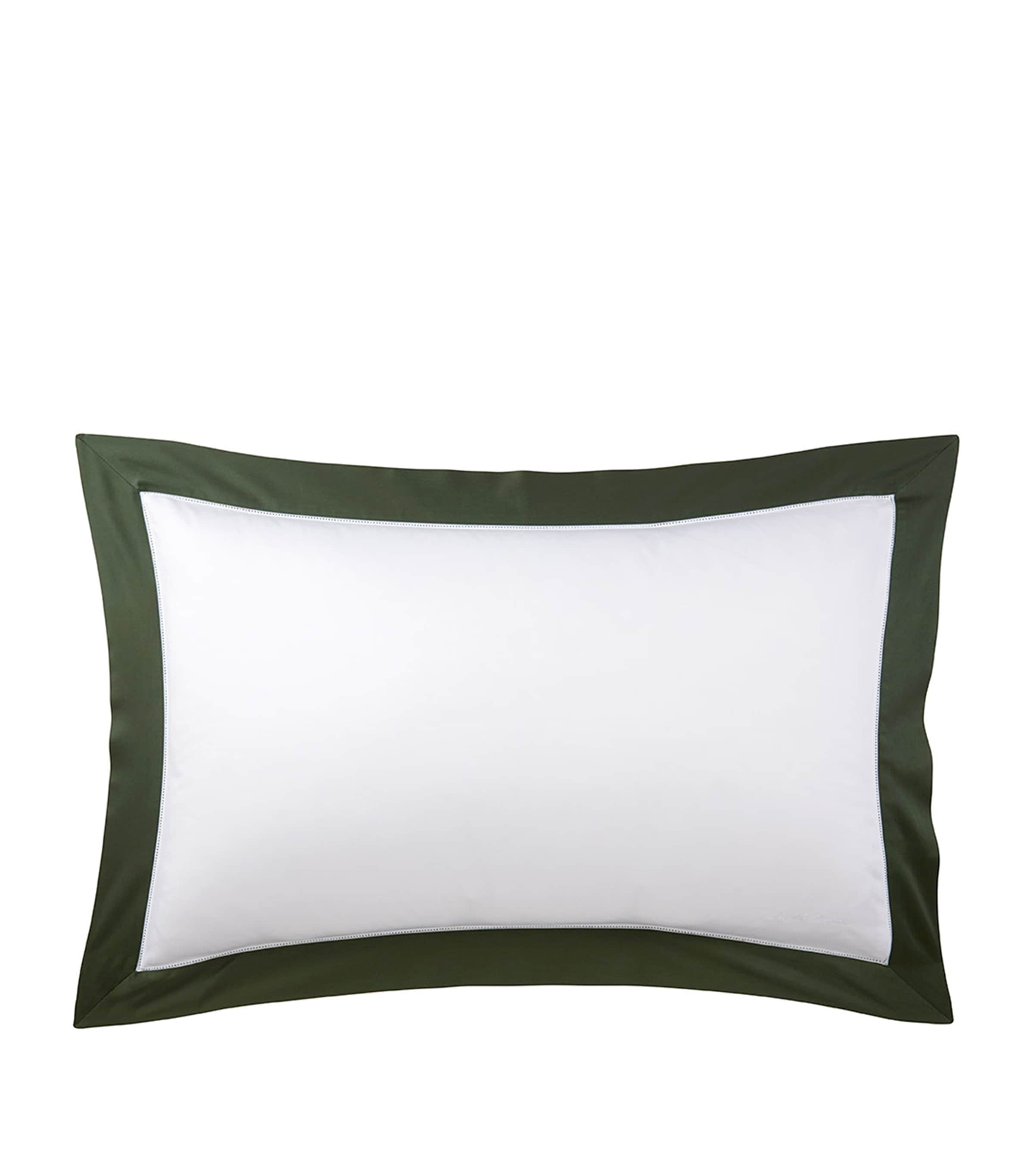 Ralph Lauren Cotton Langdon King Oxford Pillowcase In Green