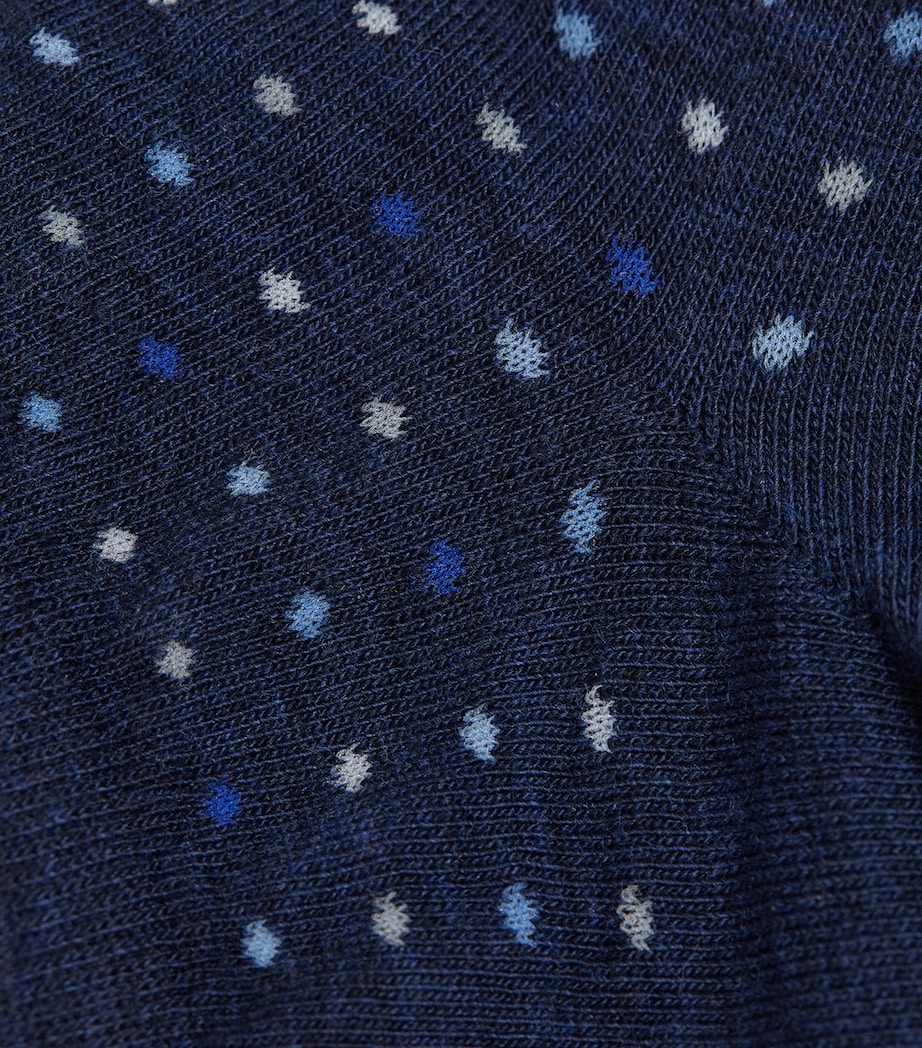 Stretch-Cotton Multispot Socks 6681 DARK BLUE Image 2
