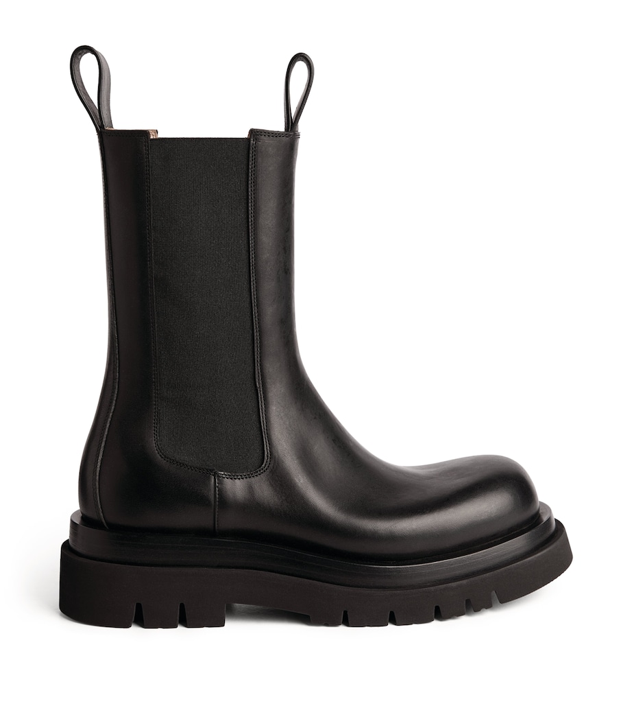 Leather Lug Boots NERO/NERO Image 1