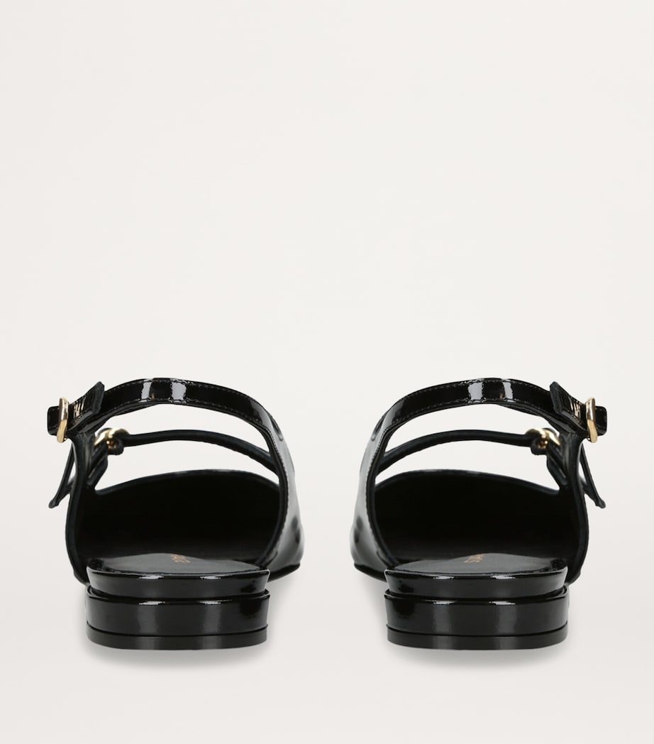 Benni MJ Slingback Flats BLACK Image 3