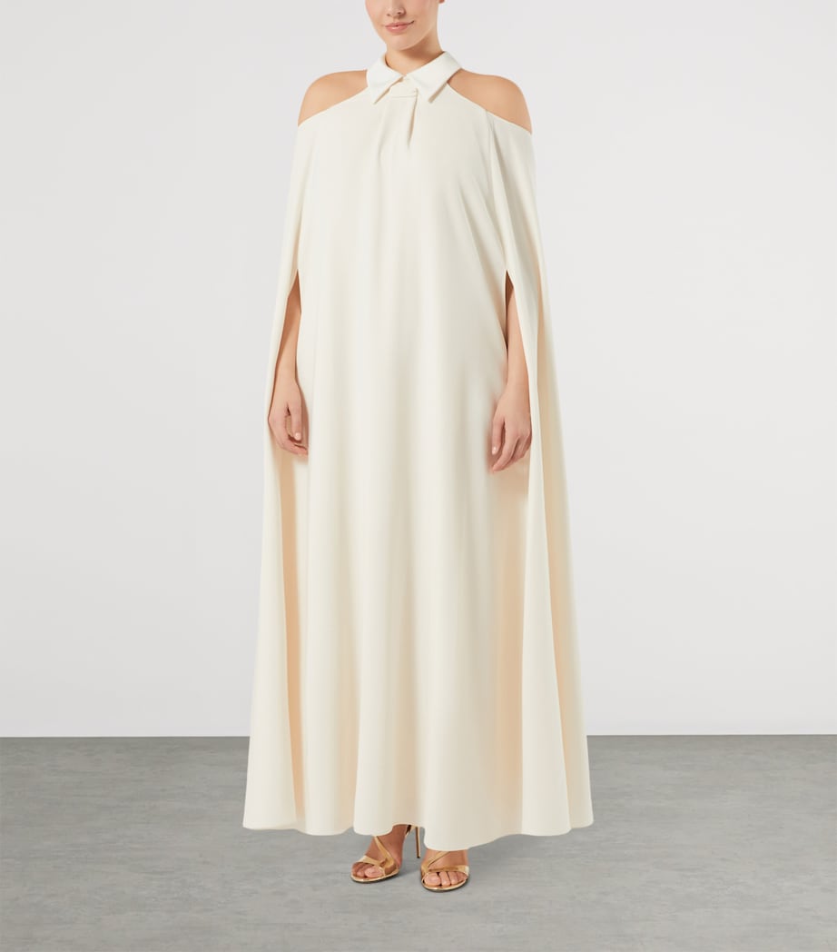 Marina Rinaldi Womens Cold Shoulder Maxi Dress Ivory Image 5