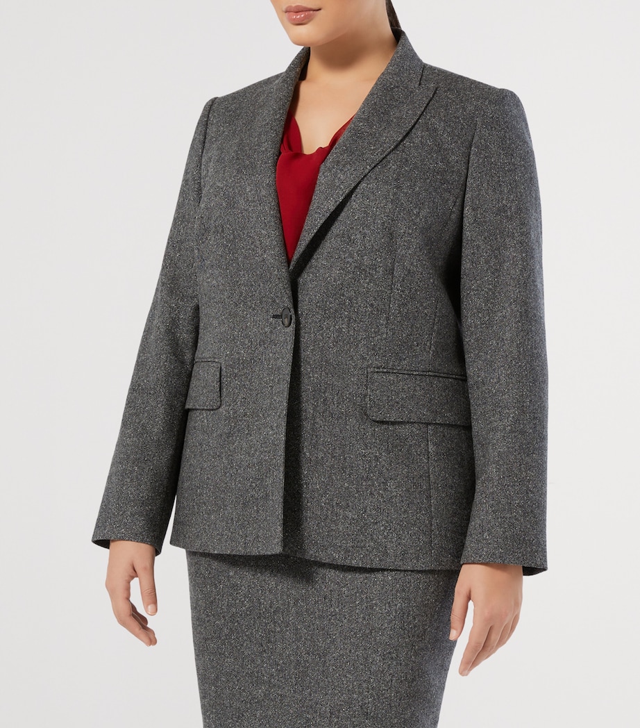 Virgin-Wool Blend Nolana Blazer BLACK Image 2