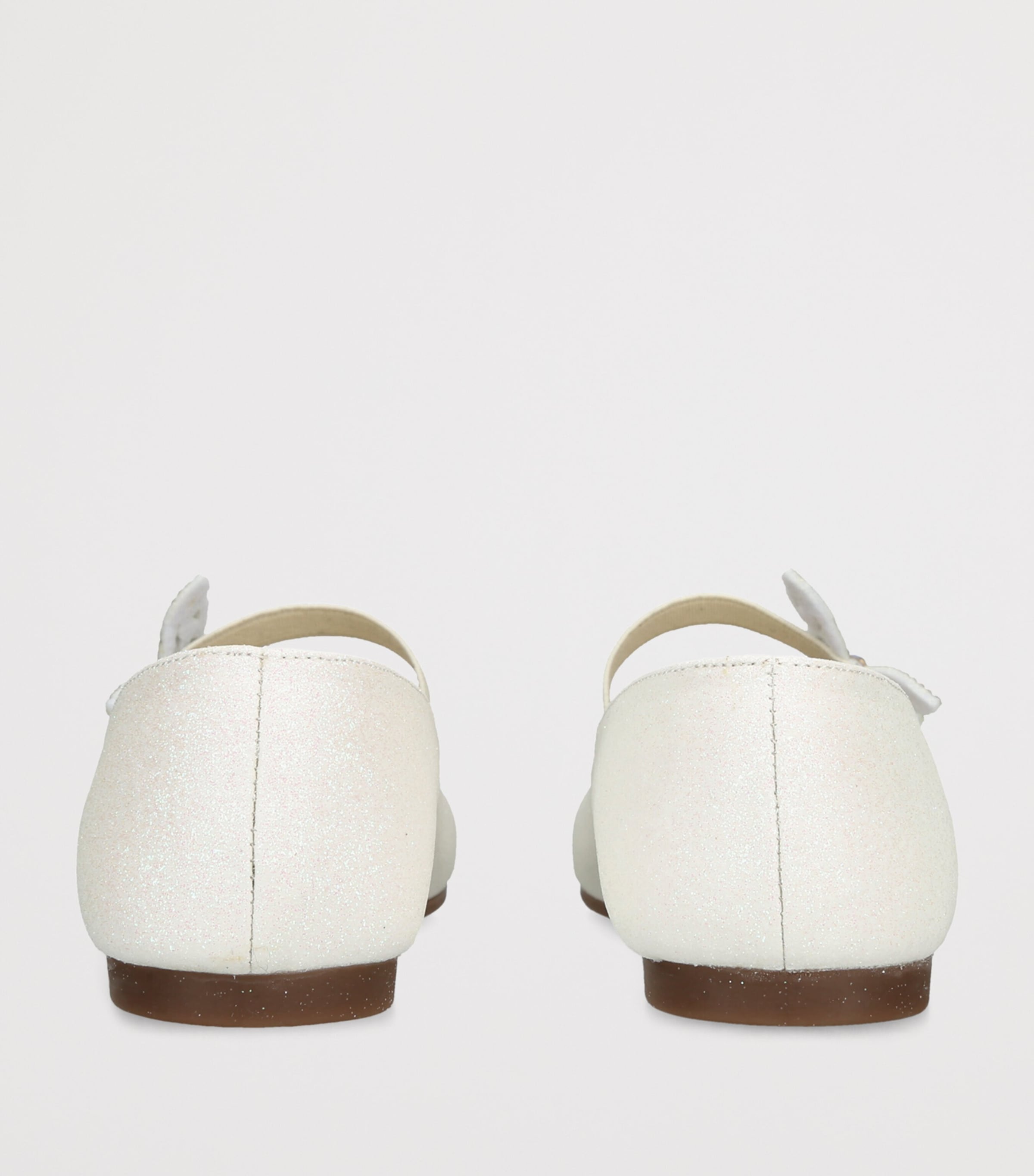 BabyWalker Sparkle Butterfly Ballet Flats White Image 4