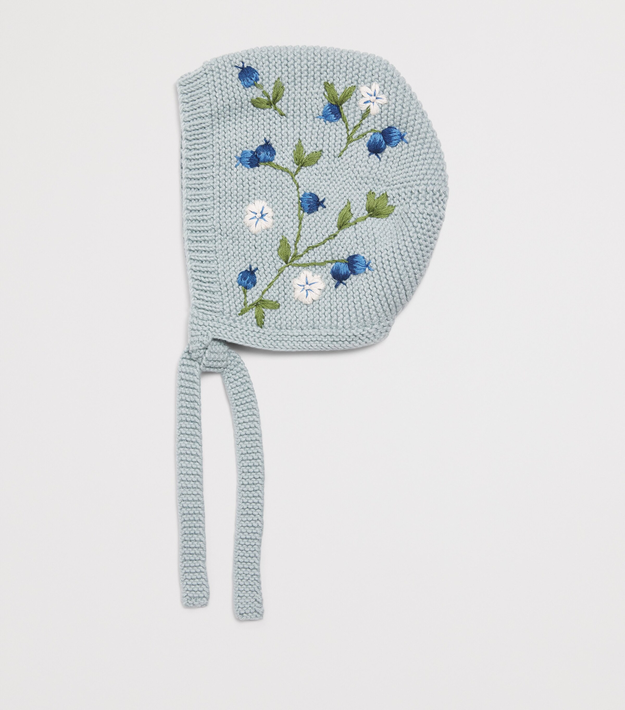 Shirley Bredal Embroidered Blueberry Bonnet Db Duck Blue Image 2