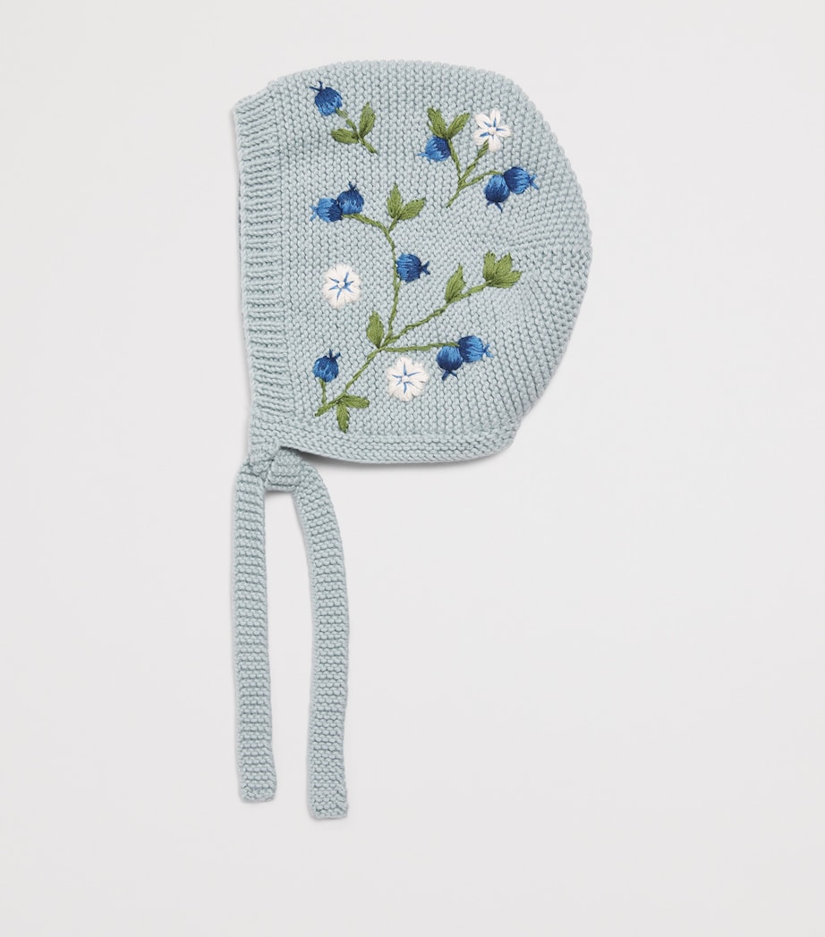 Shirley Bredal Embroidered Blueberry Bonnet Db Duck Blue Image 2