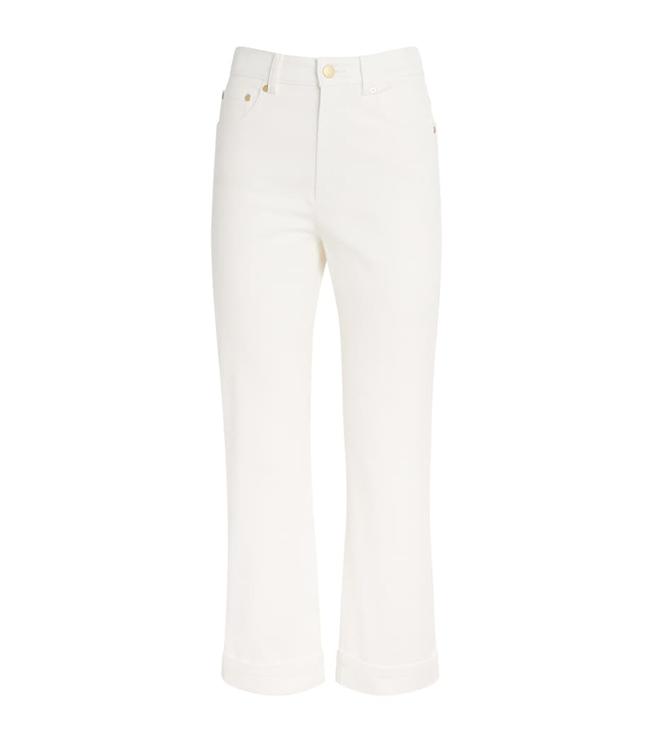 Stretch-Cotton Bull Jeans WHITE Image 1