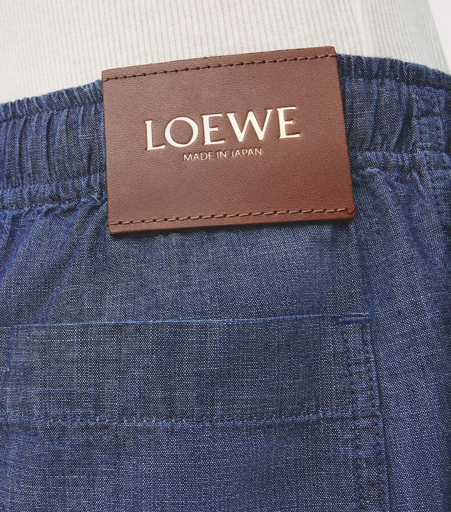Cotton Chambray Shorts WASHED BLUE Image 5