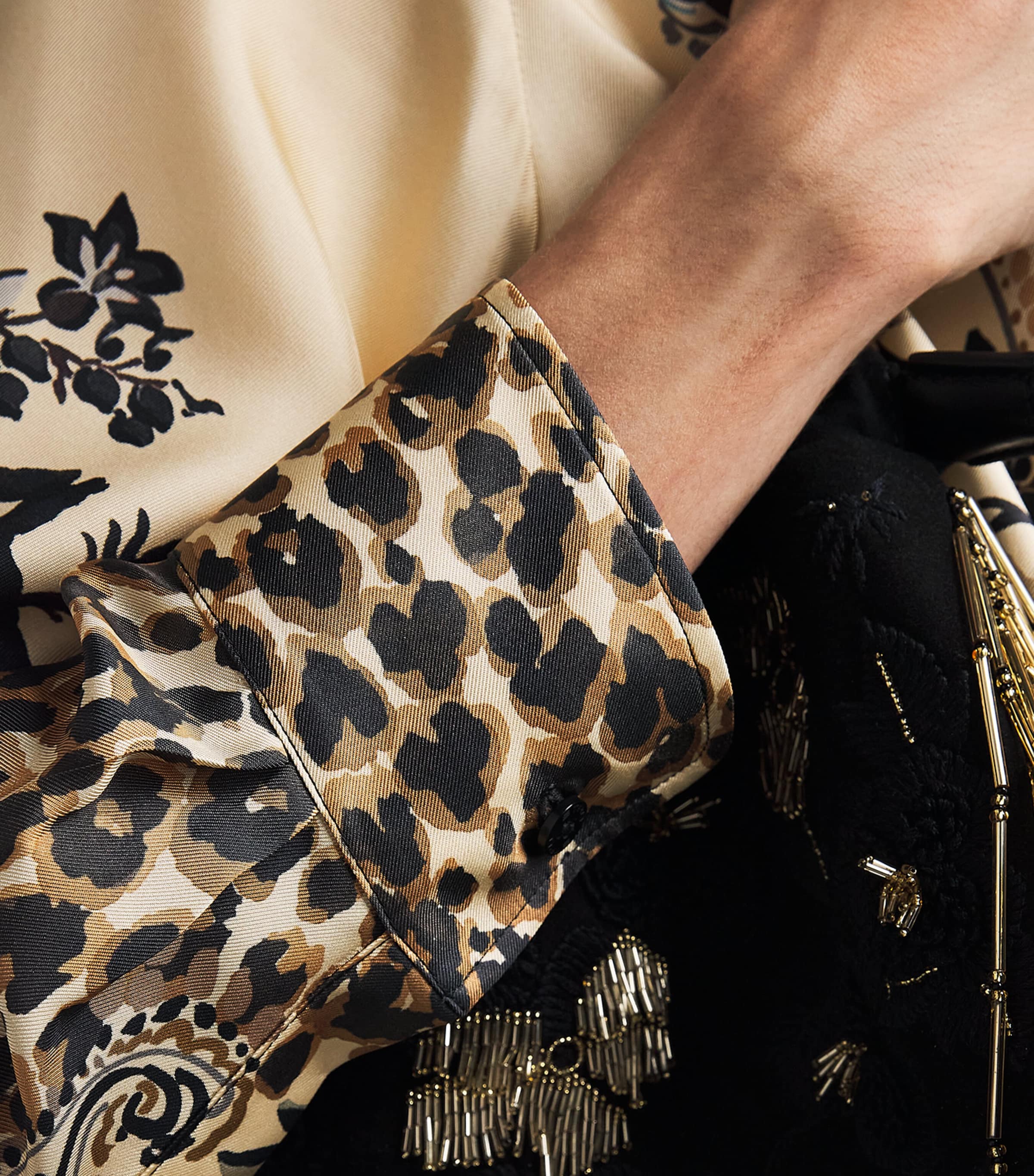Etro Womens Silk Leopard Shirt Beige Image 3