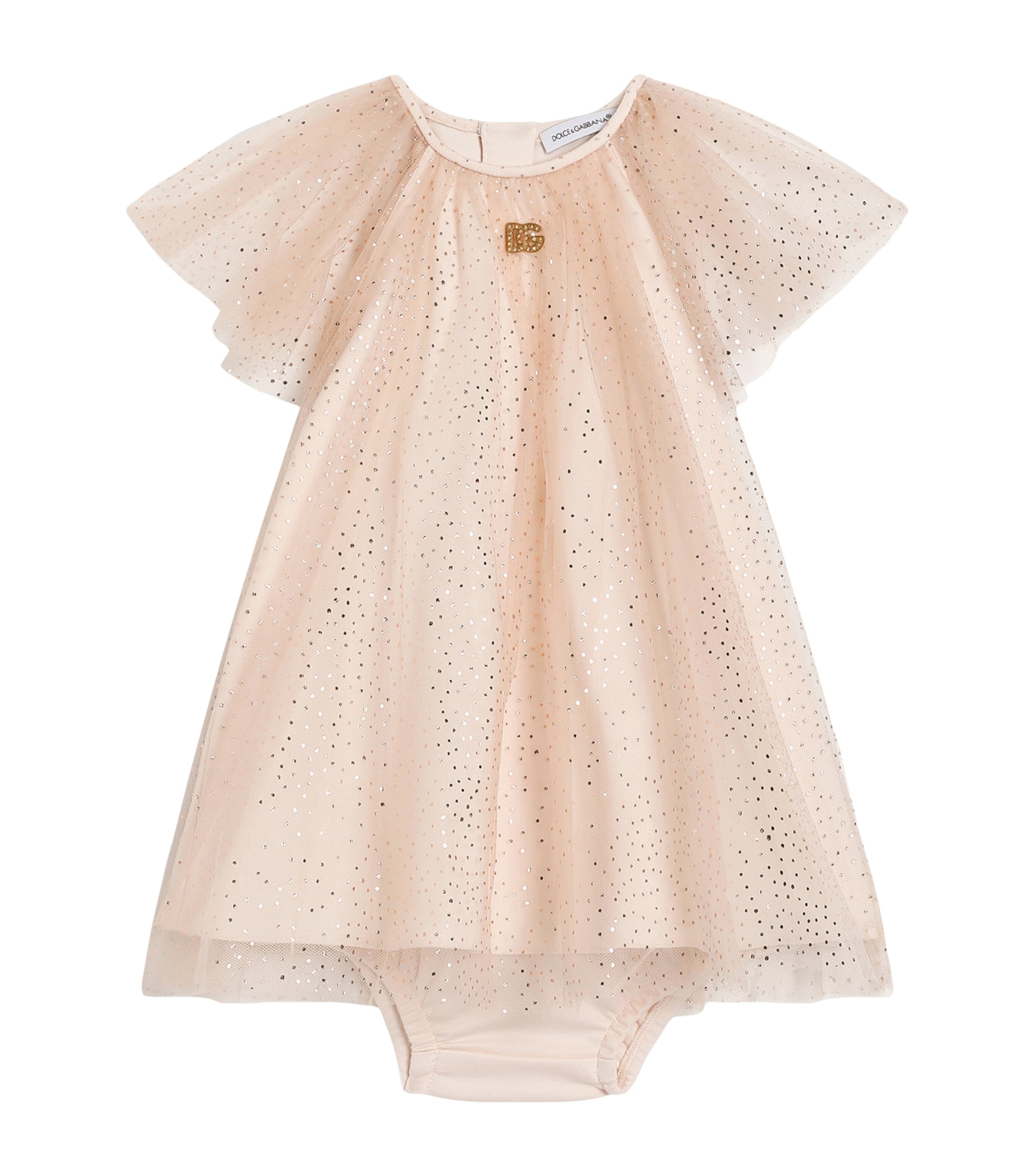 Dolce & Gabbana Kids' Tulle Embellished Dress And Shorts Set