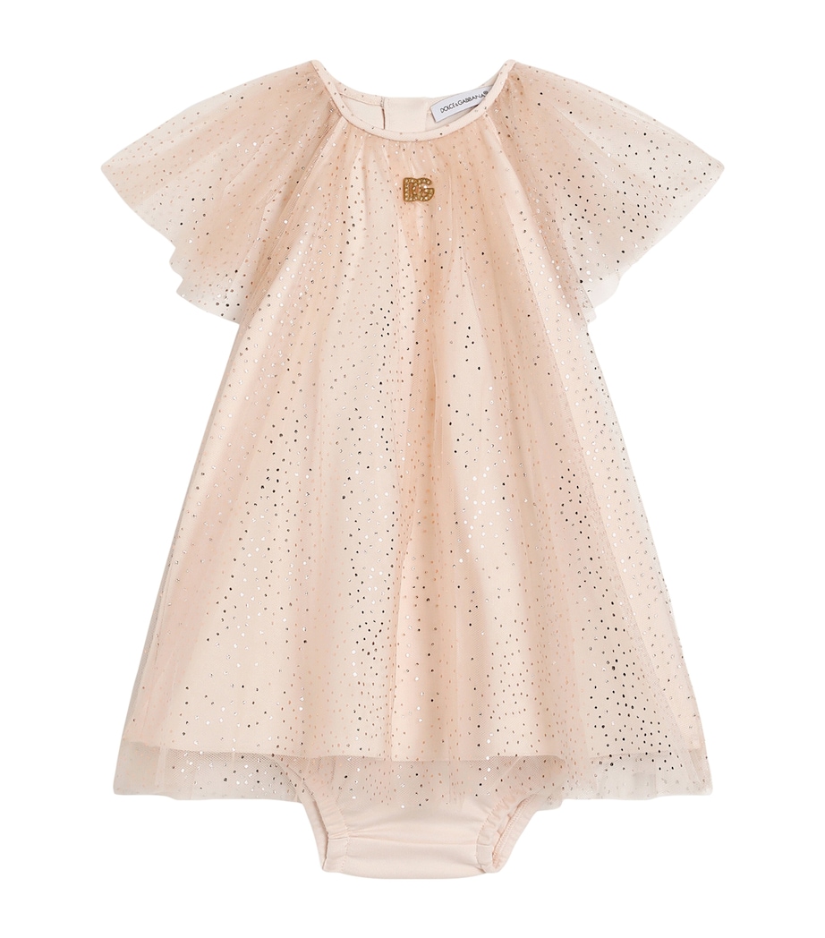 Tulle Embellished Dress and Bloomers Set (3-36 Months) HF5RZ-POIS LAMIN Image 1