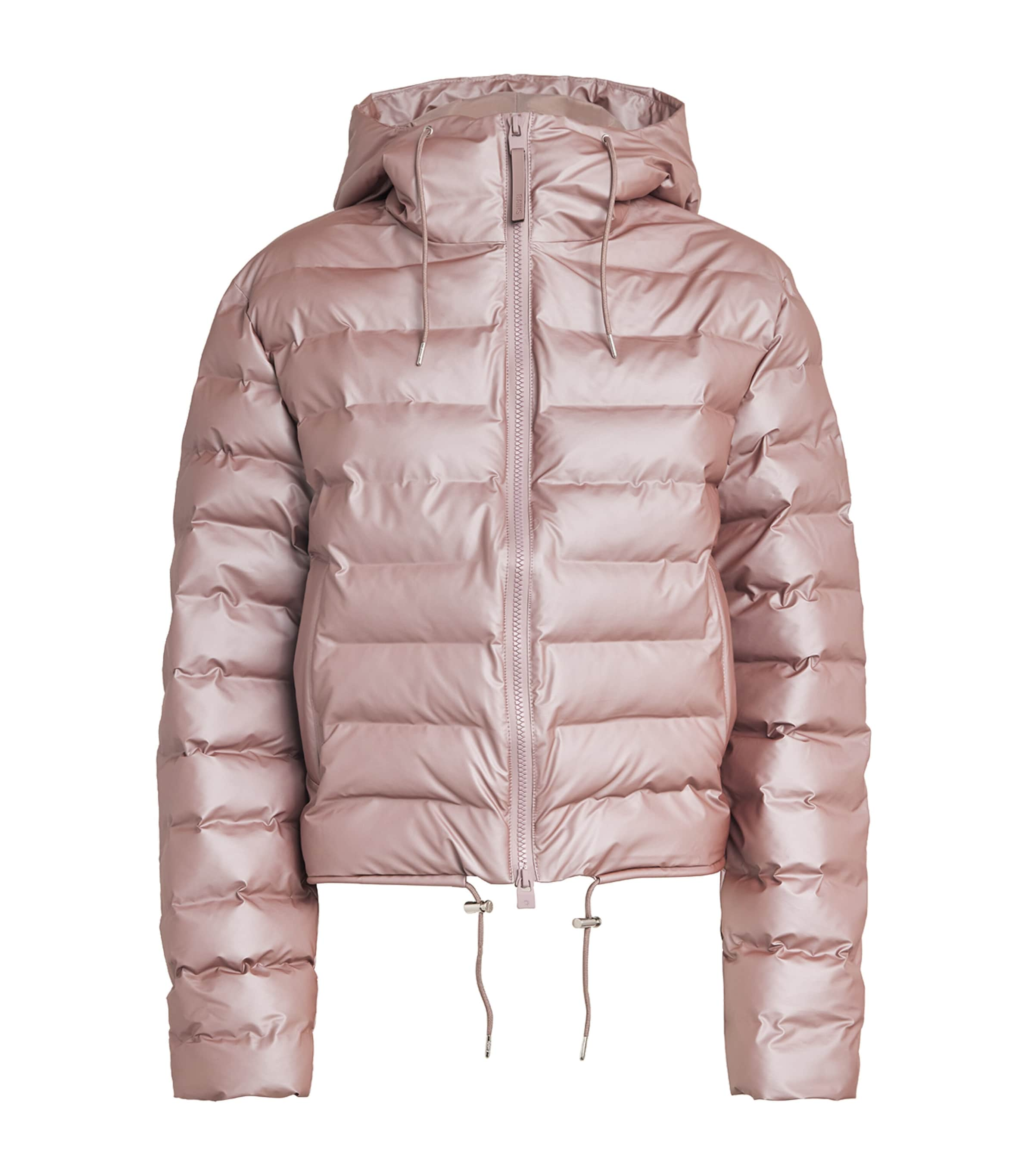 Shop Rains Hooded Lohja Puffer Jacket In Pink