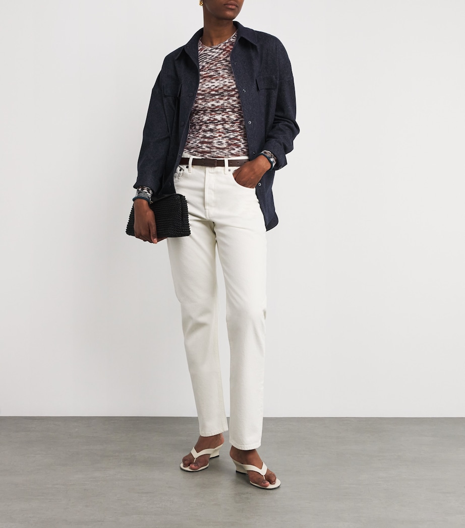 Cashmere-Wool Jacquard Sweater FM13X BLCK/BRWN Image 2