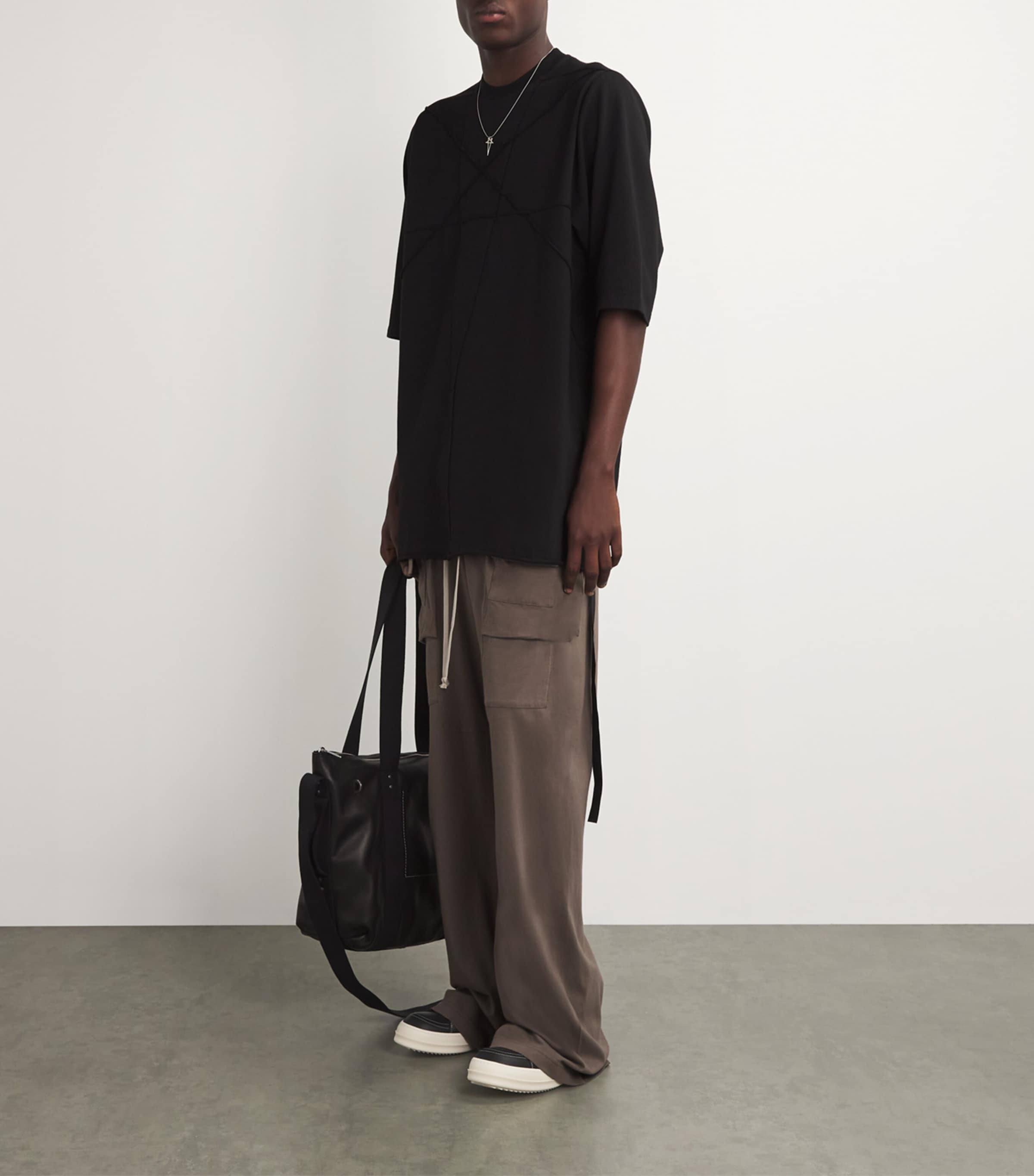 Leather Porterville Vintage High-Top Sneakers BLACK/MILK/MILK Image 2