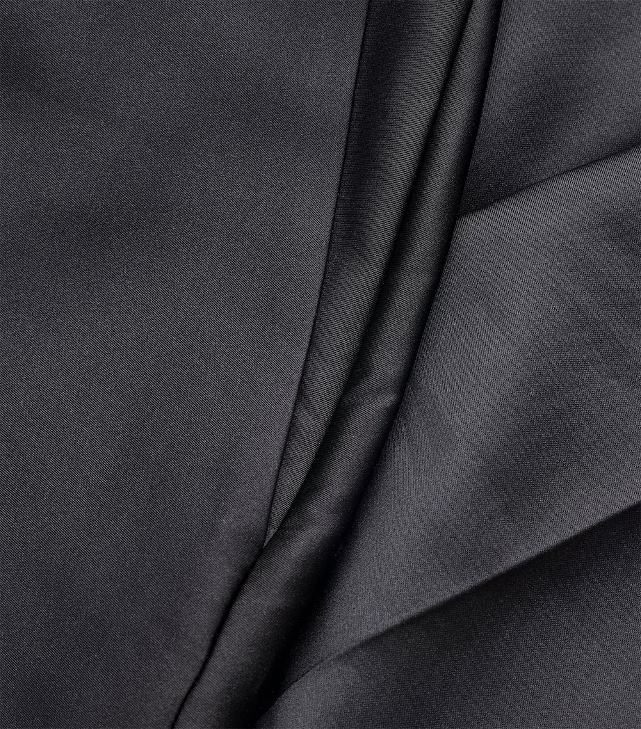 Crepe Cady Straight Trousers BLACK Image 5