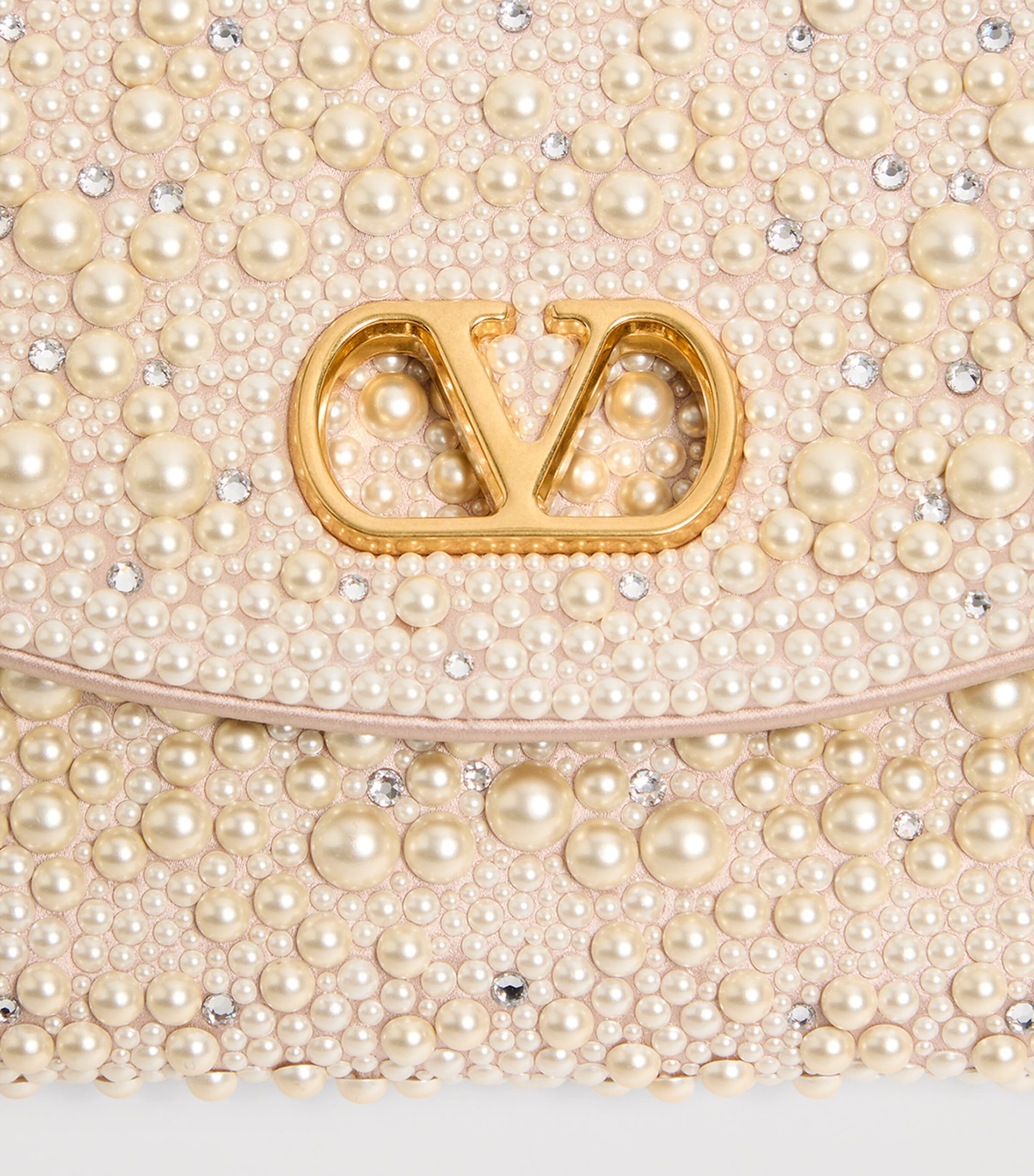 Beaded Vain Soft Shoulder Bag CWE Image 7