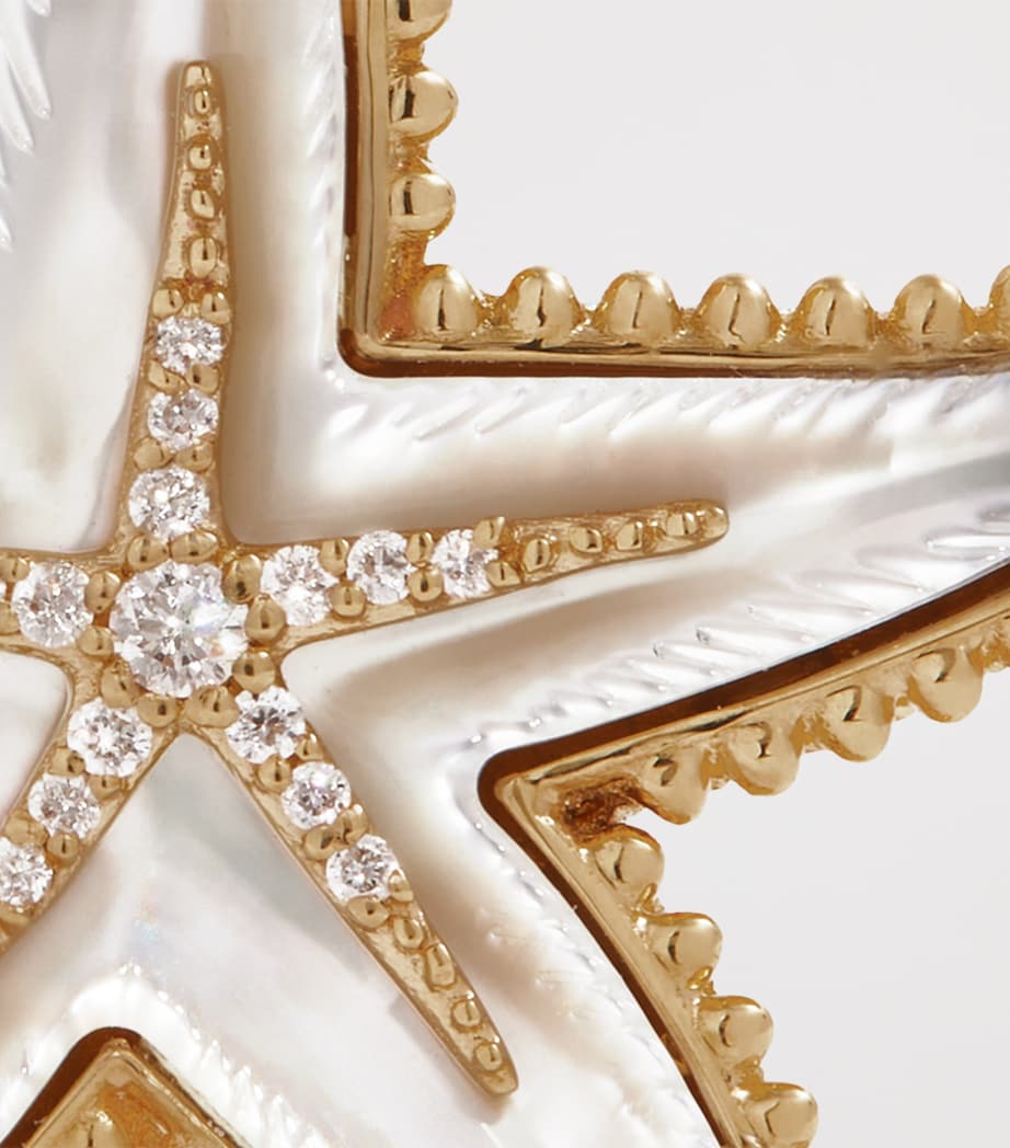Annoushka Yellow Gold and Diamond Mythology Starfish Pendant Image 3