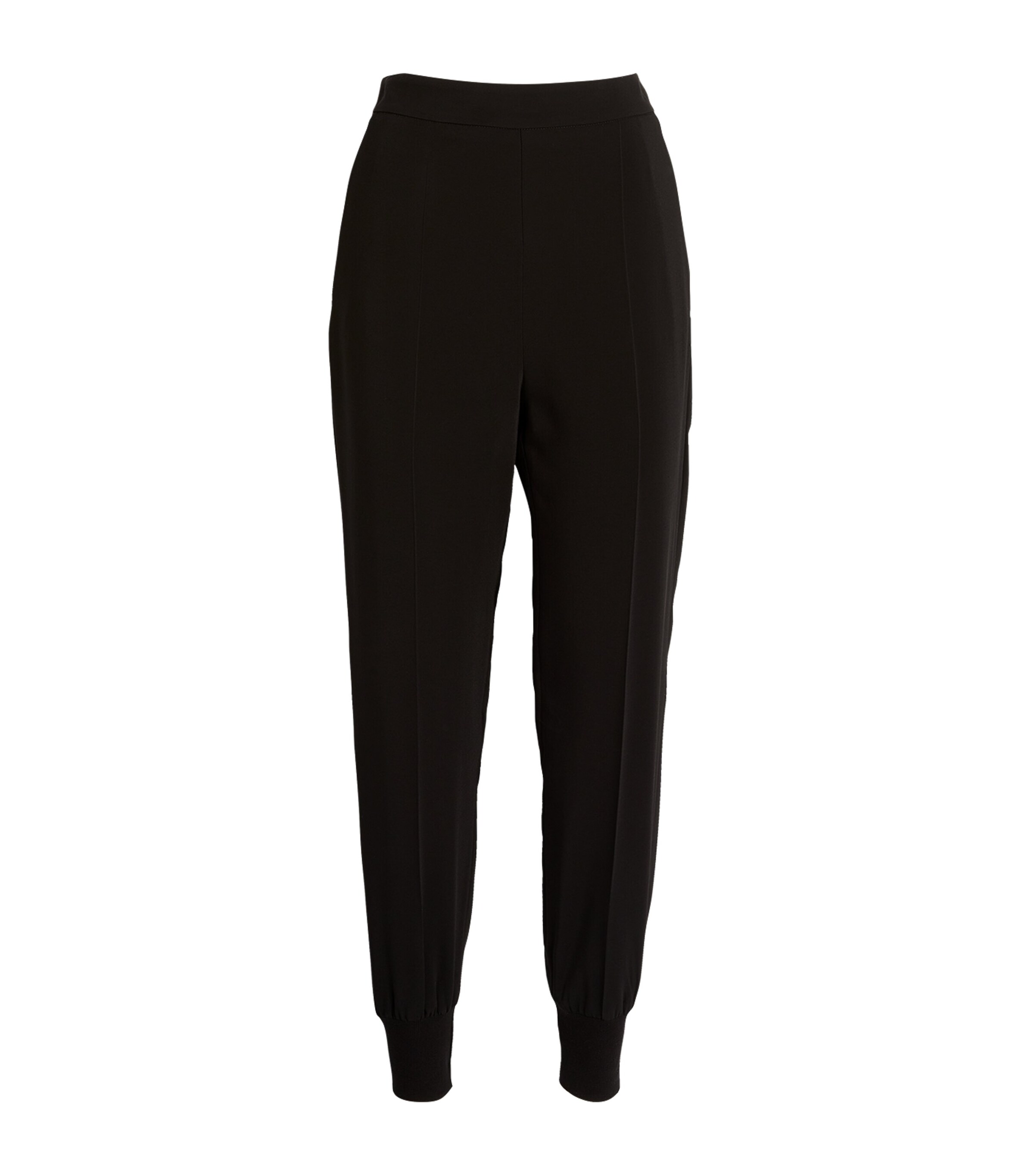 Shop Stella Mccartney Cuffed Julia Trousers In Black