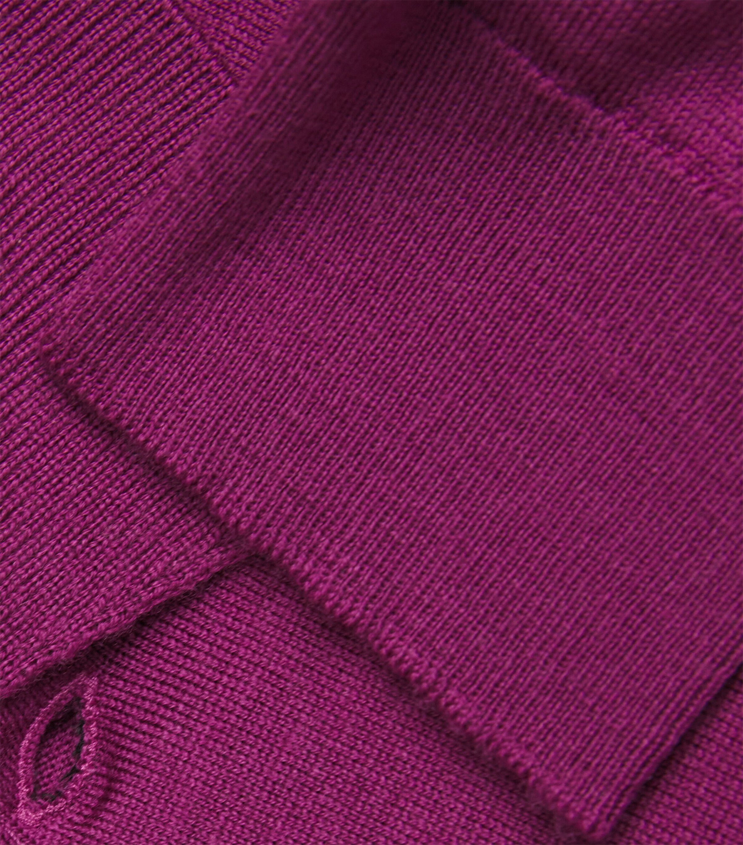 John Smedley Mens Merino Wool Belper Polo Shirt Bramble Image 5