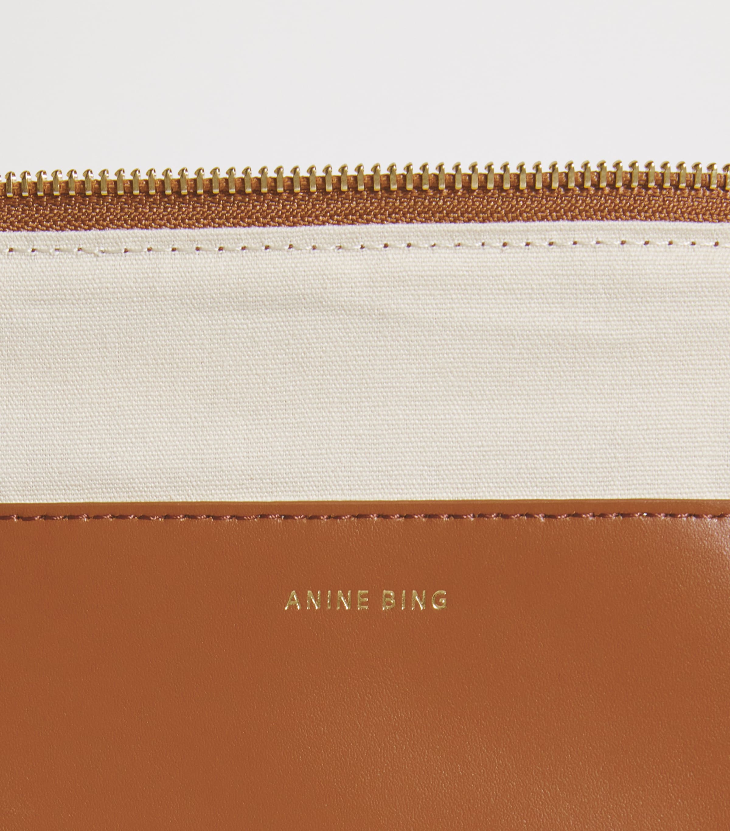 ポーチ Lili Pouch - ANINE BING - Cotton - Multicolor ANINE BING Lili Pouch - Red Pebbled