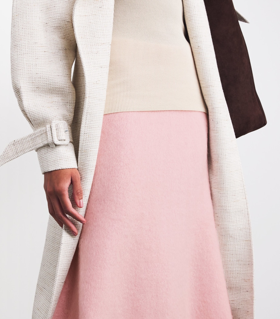 Wool-Mohair-Blend Midi Skirt 2200 ROSA QUARZO Image 6