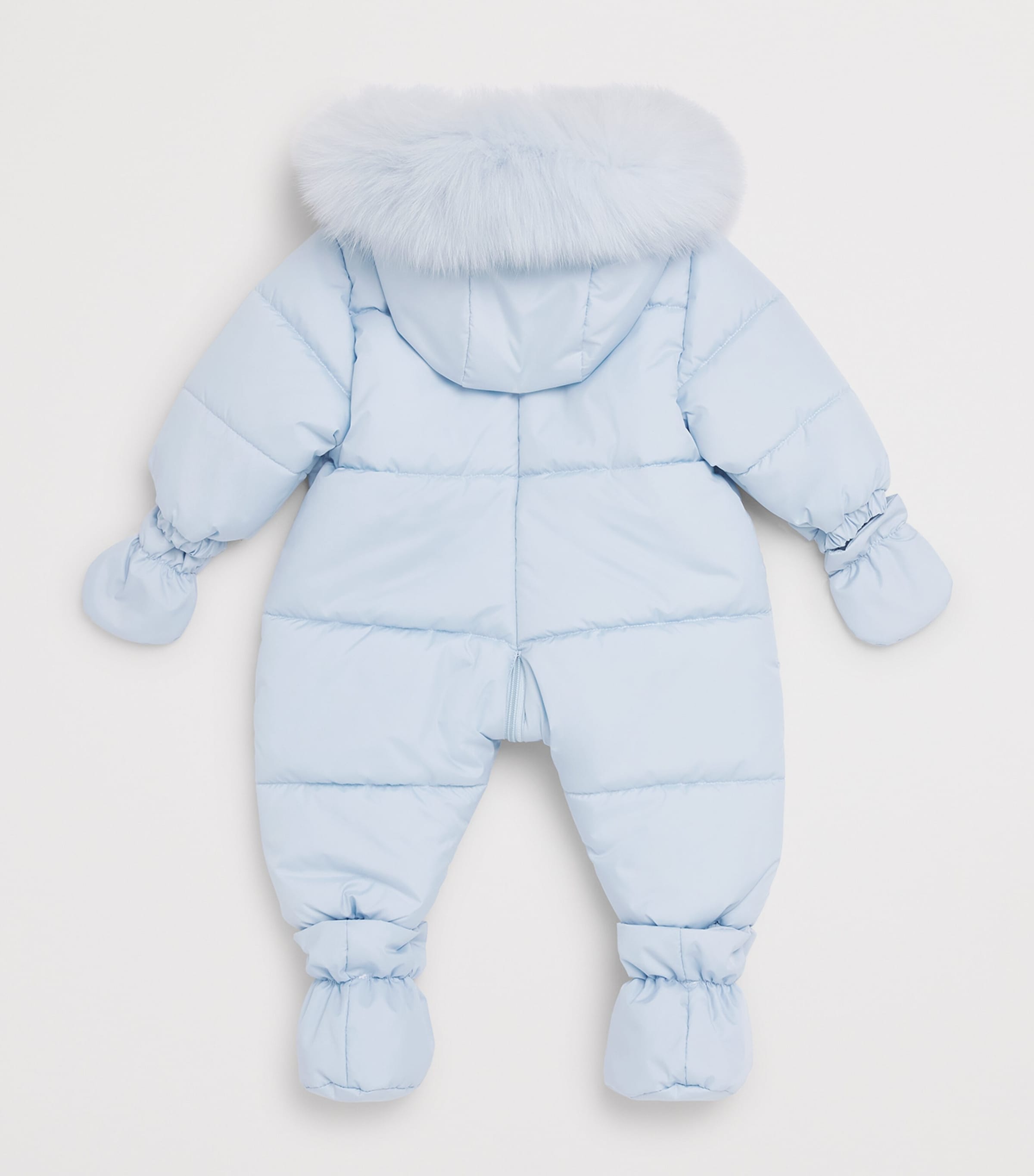 Bimbalo Padded Snowsuit (1-18 Months) Pale Blue Image 2
