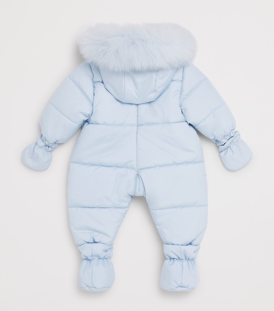 Bimbalo Padded Snowsuit (1-18 Months) Pale Blue Image 2