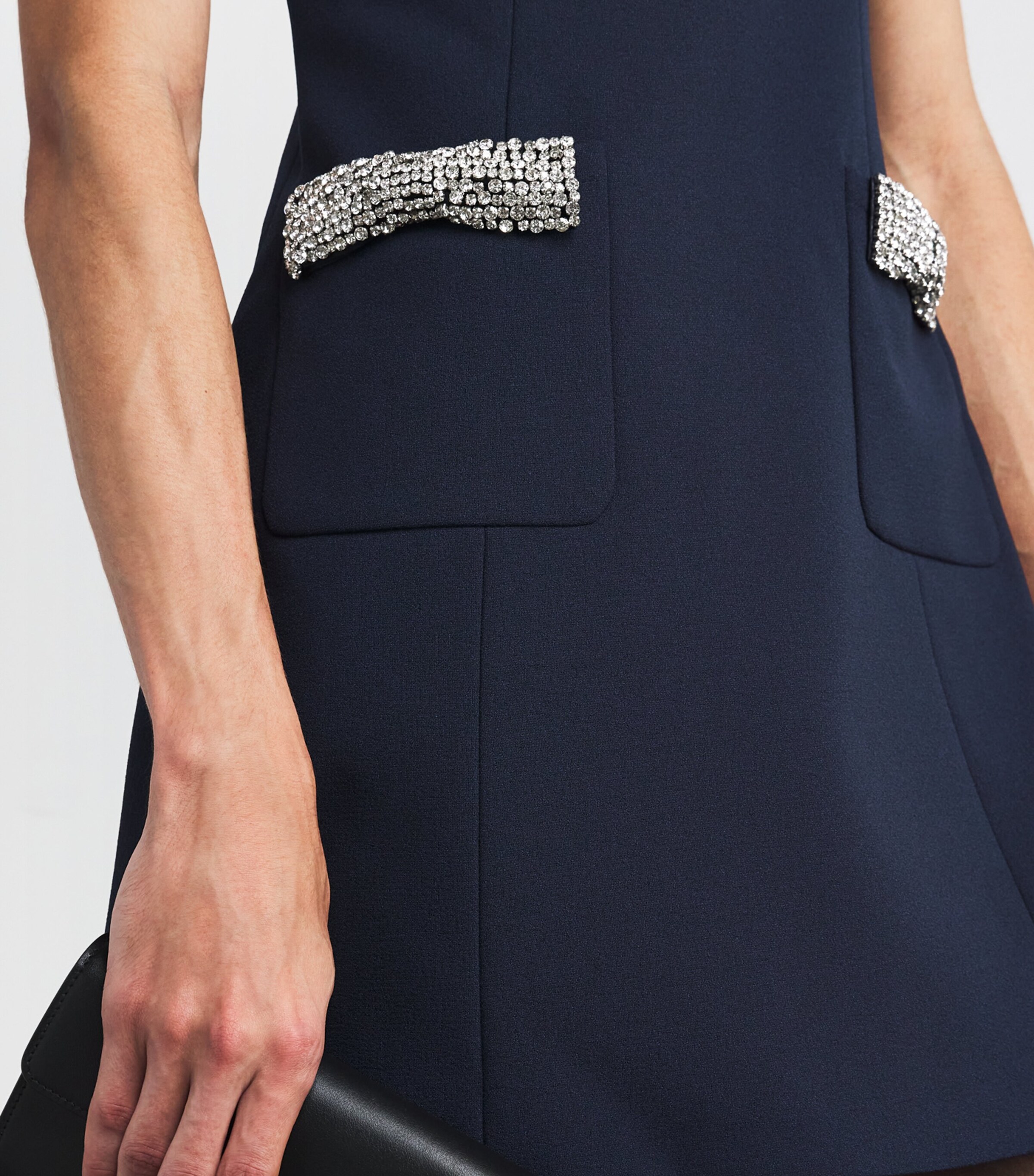 Nemy Bow Mini Dress NAVY Image 6