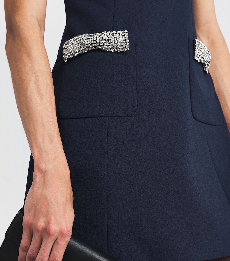 Nemy Bow Mini Dress NAVY Image 6